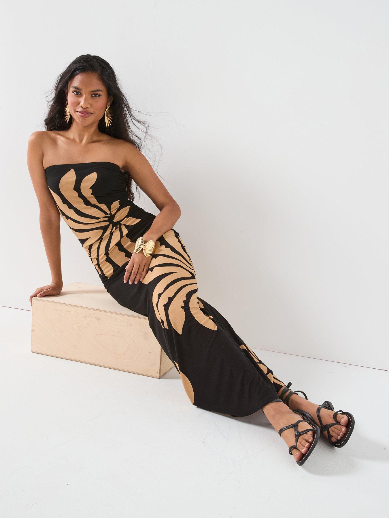 undefined Leaf Placement Dress