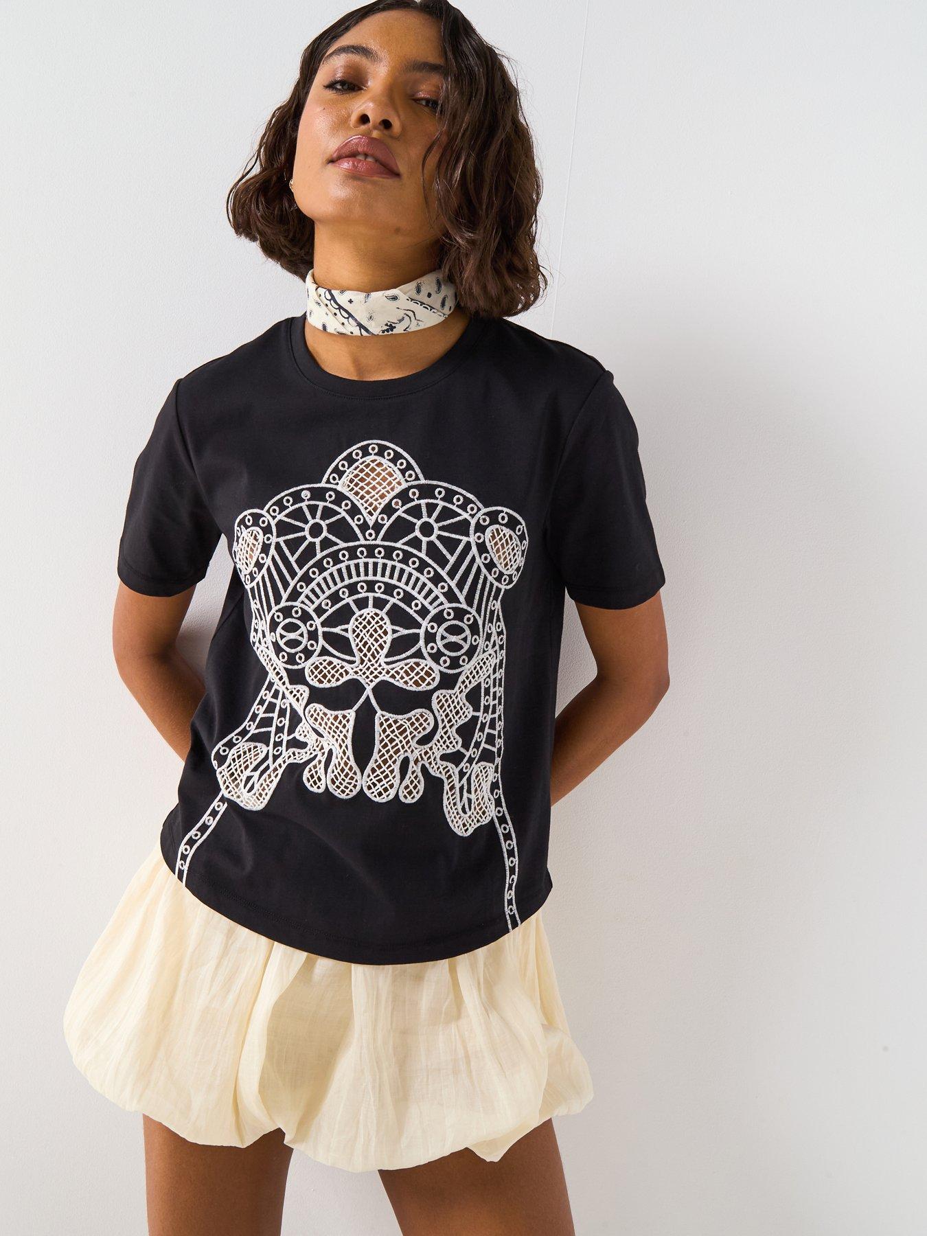 undefined Western T-Shirt - Black