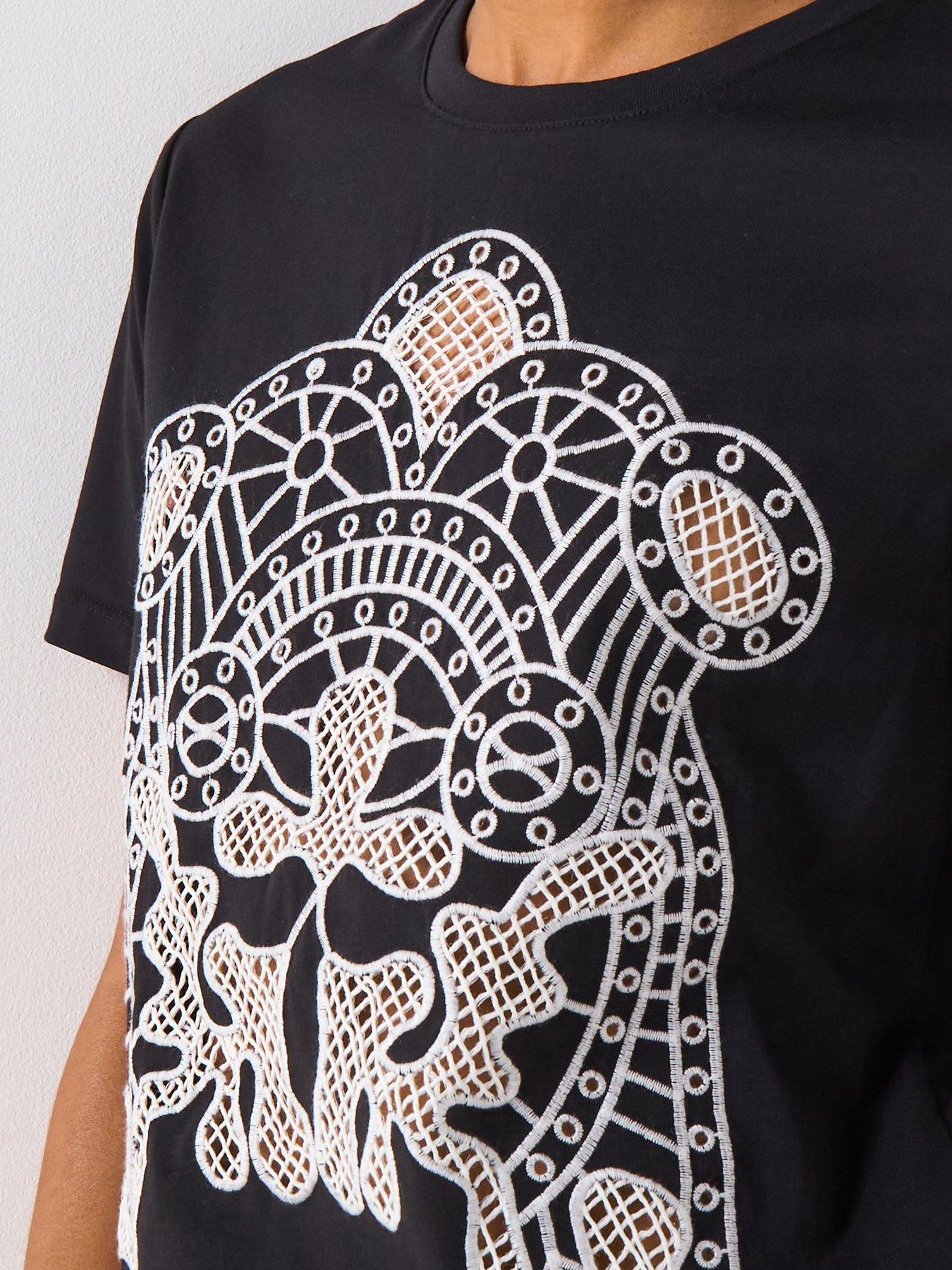Image 4 of 6 of V by Very Western T-Shirt - Black
