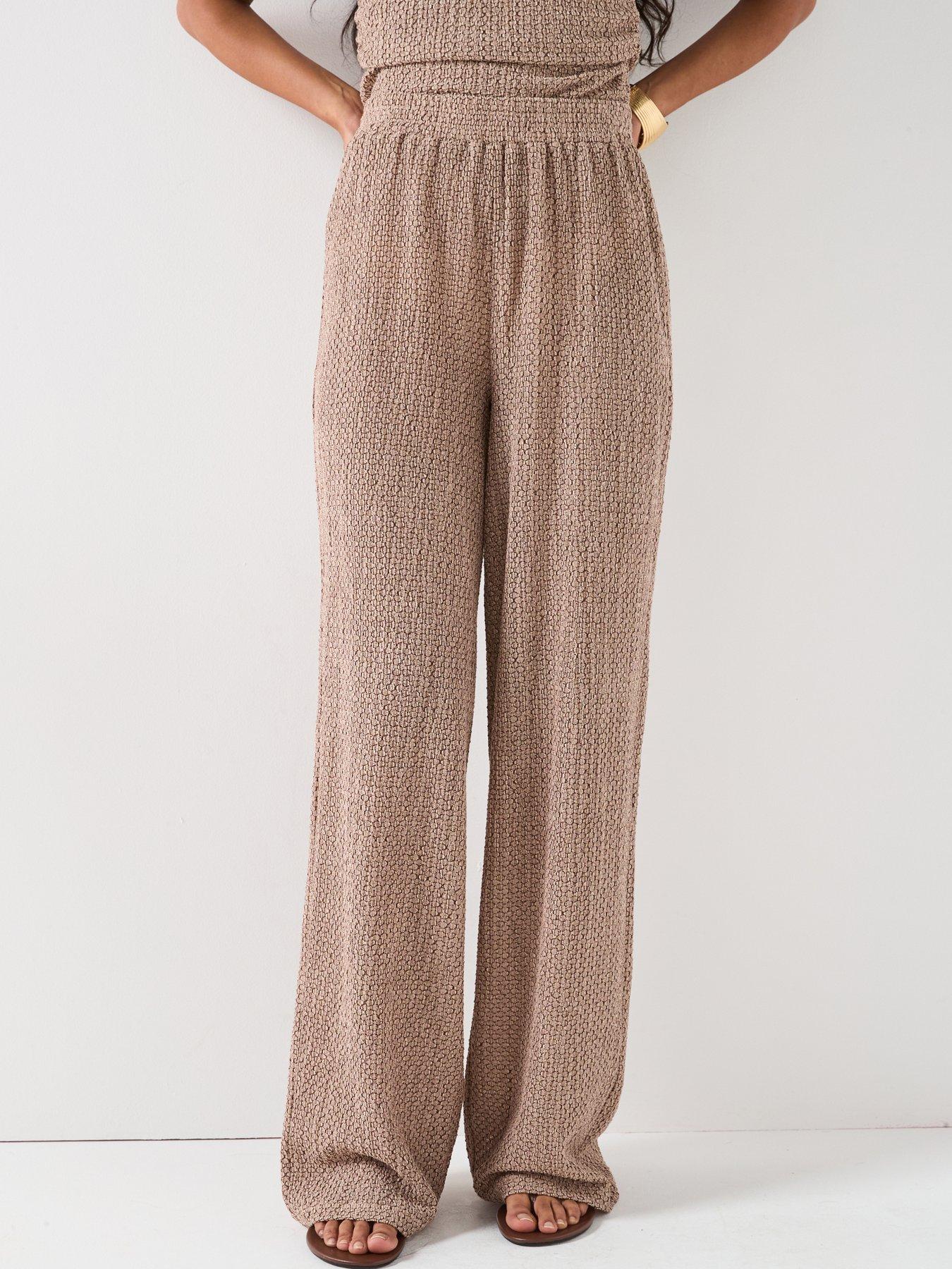 undefined Texture Wide Leg