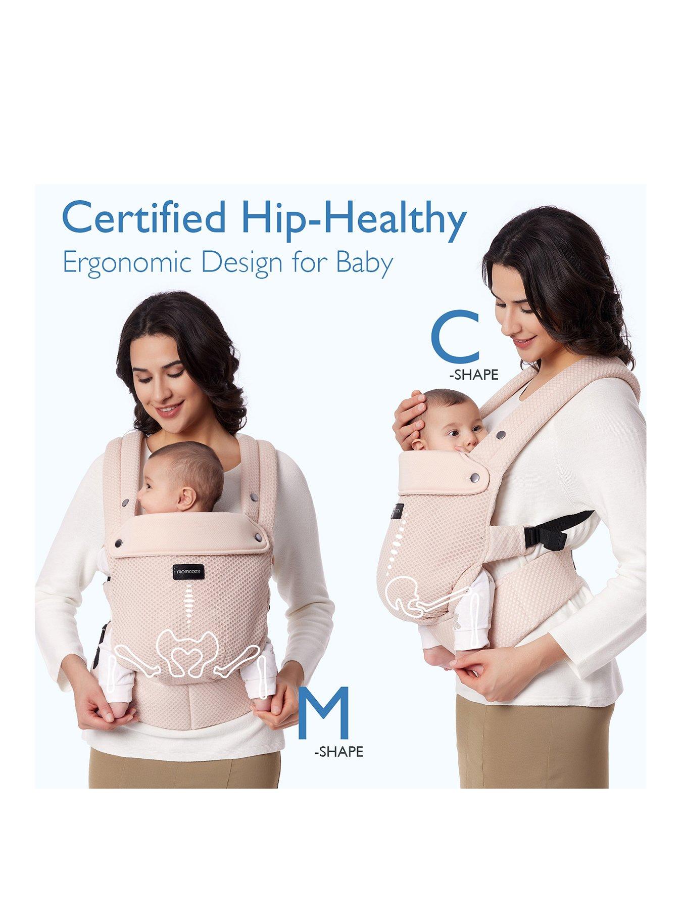 Image 3 of 4 of Momcozy Baby Carrier Newborn to Toddler-Air Mesh-Pink