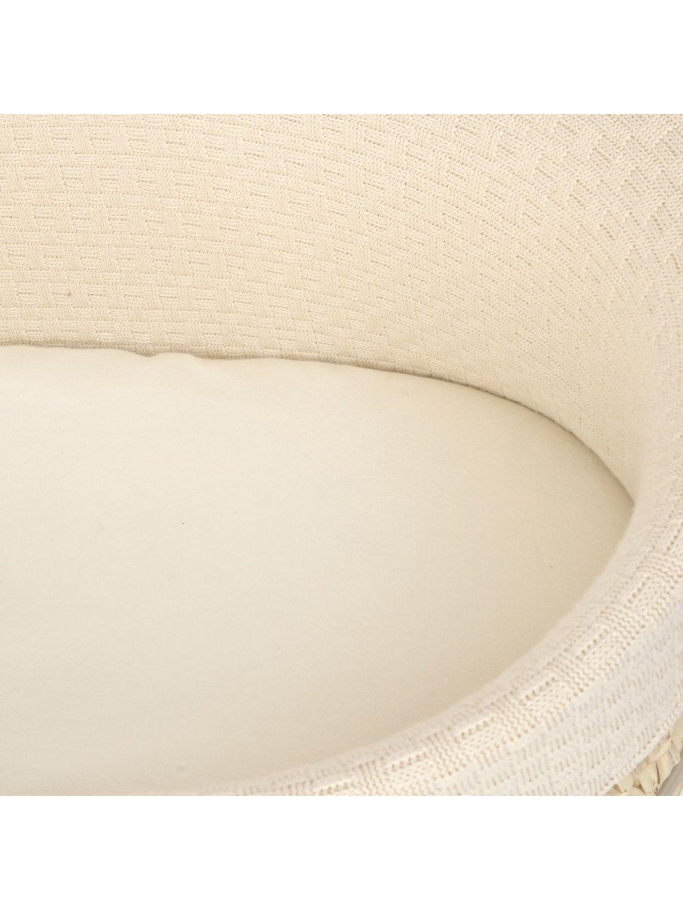 Image 5 of 6 of Clair De Lune Moses Basket Knitted - Cream - Basket Only