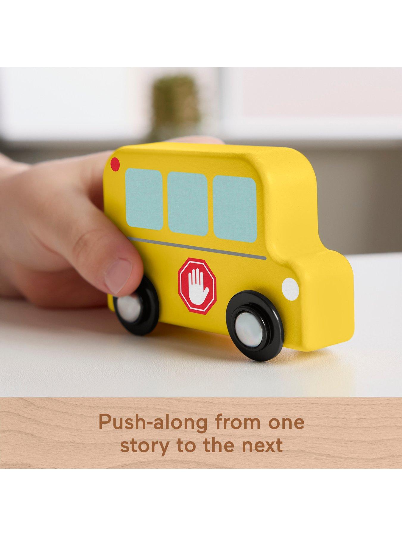 Image 3 of 7 of Fisher-Price Wooden Vehicle Pack, Push-Along Toys for Toddler Pretend Play