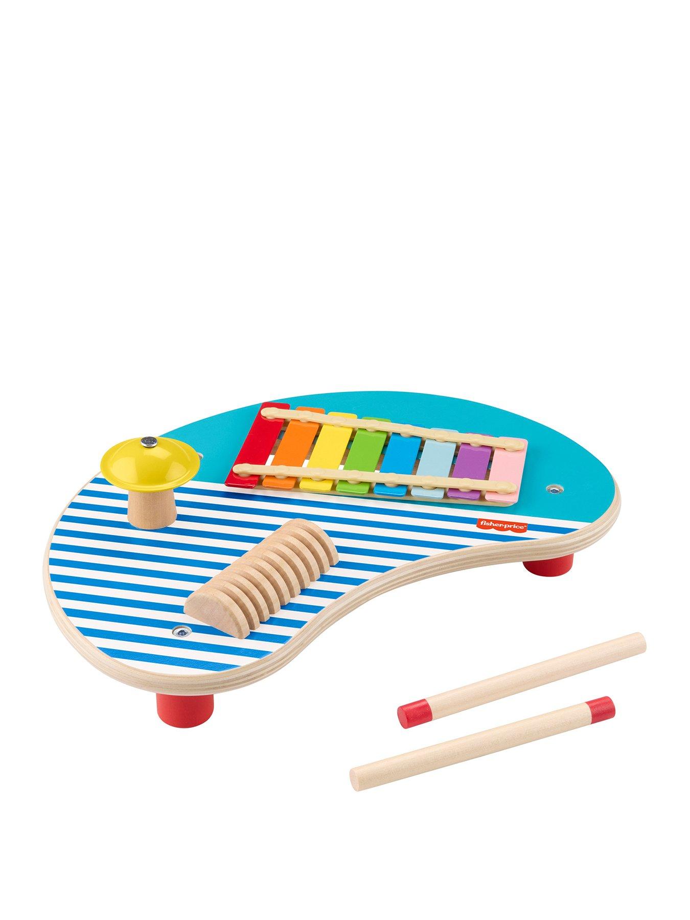 Image 1 of 2 of Fisher-Price Wooden Musical Table with Percussion Instrument Toys,