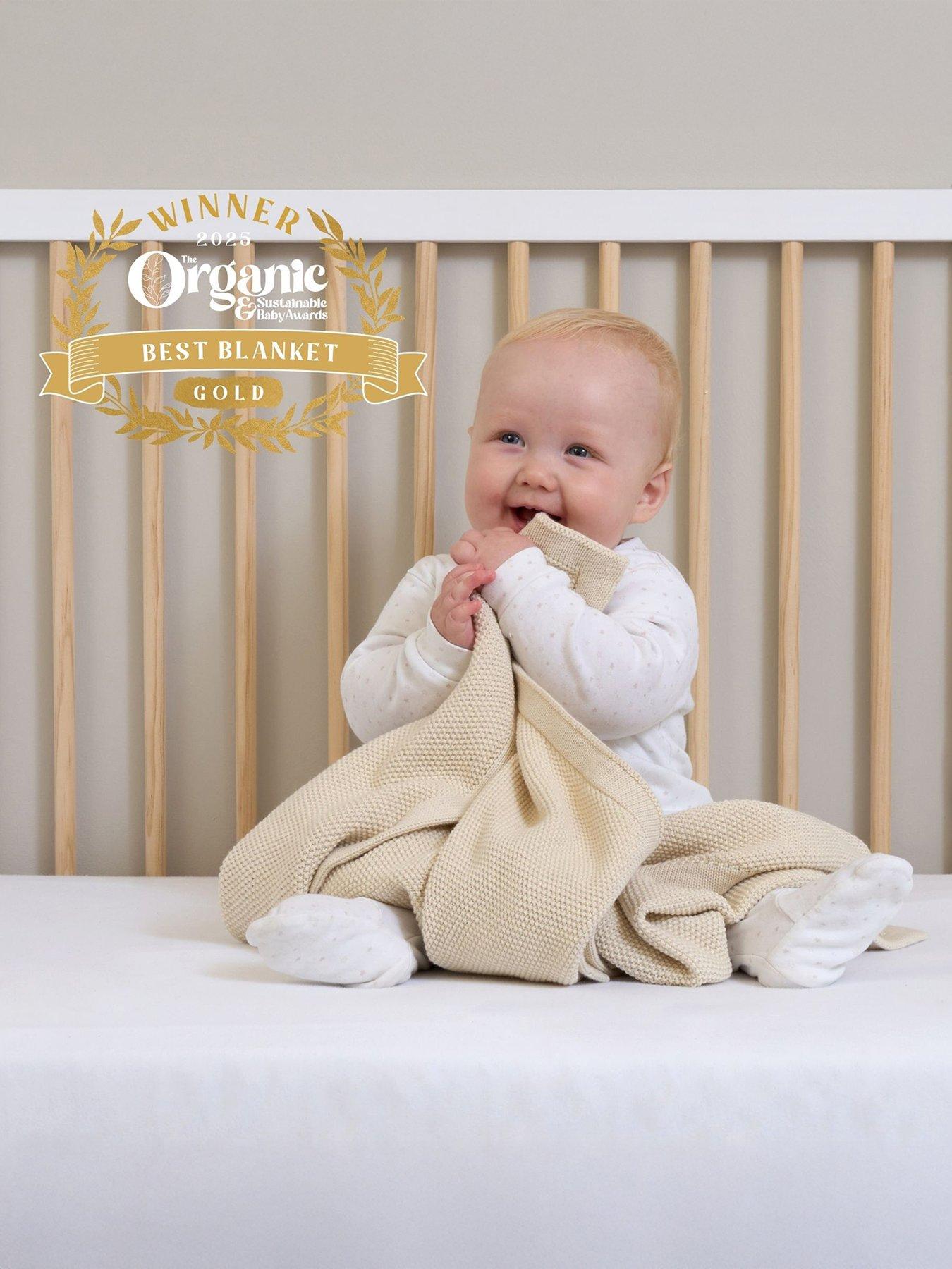 Clair De Lune Knitted Blanket - Cream