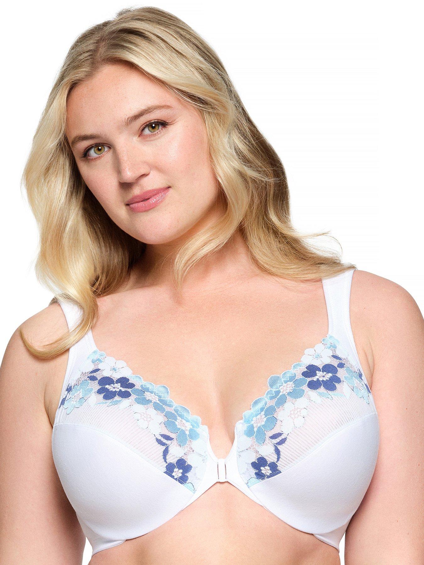 Glamorise 1241 Wonder Wire Front Closure Bra - White