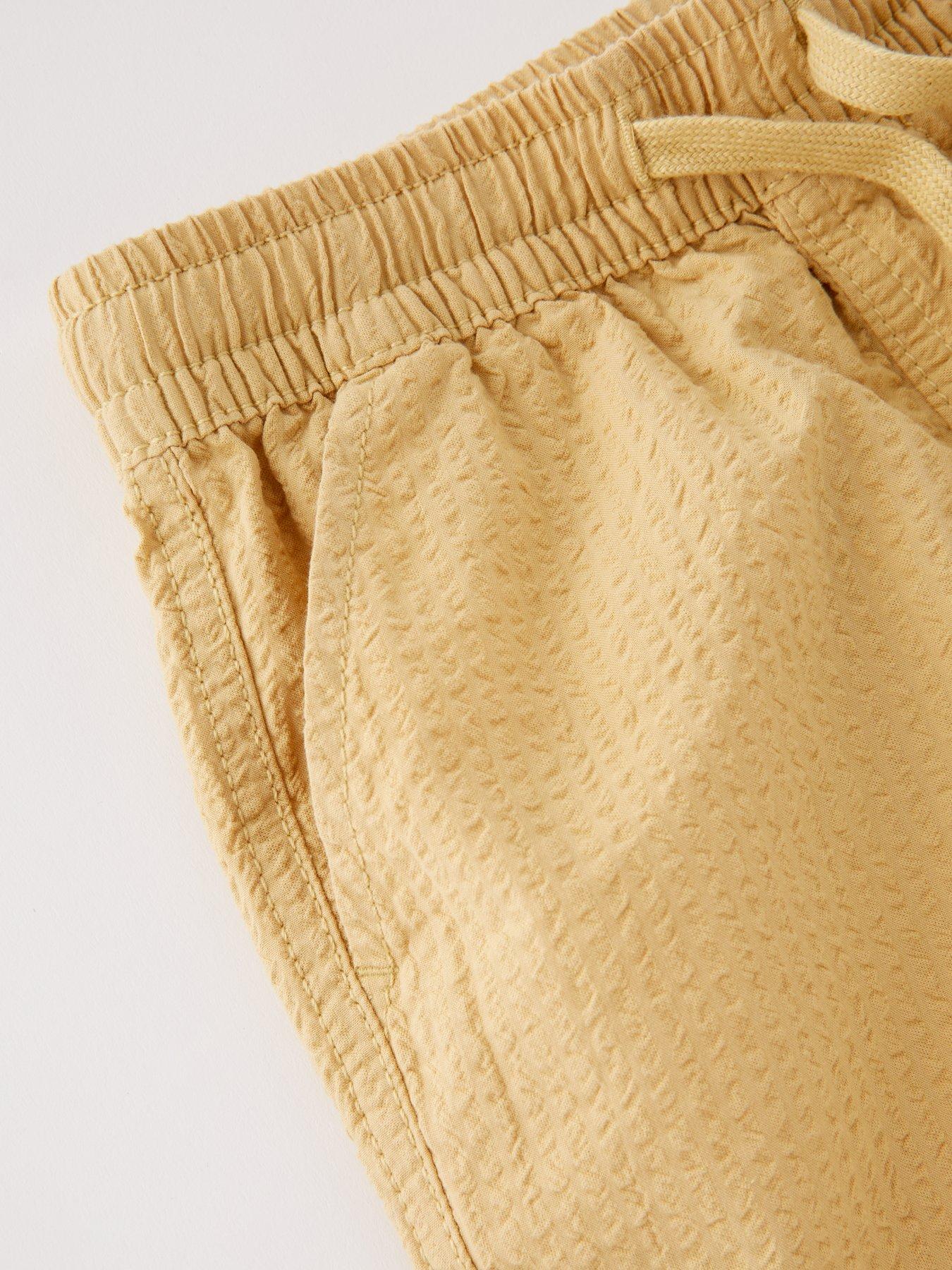 Image 4 of 5 of Mini V by Very Boys Seersucker Woven Short - Stone Beige
