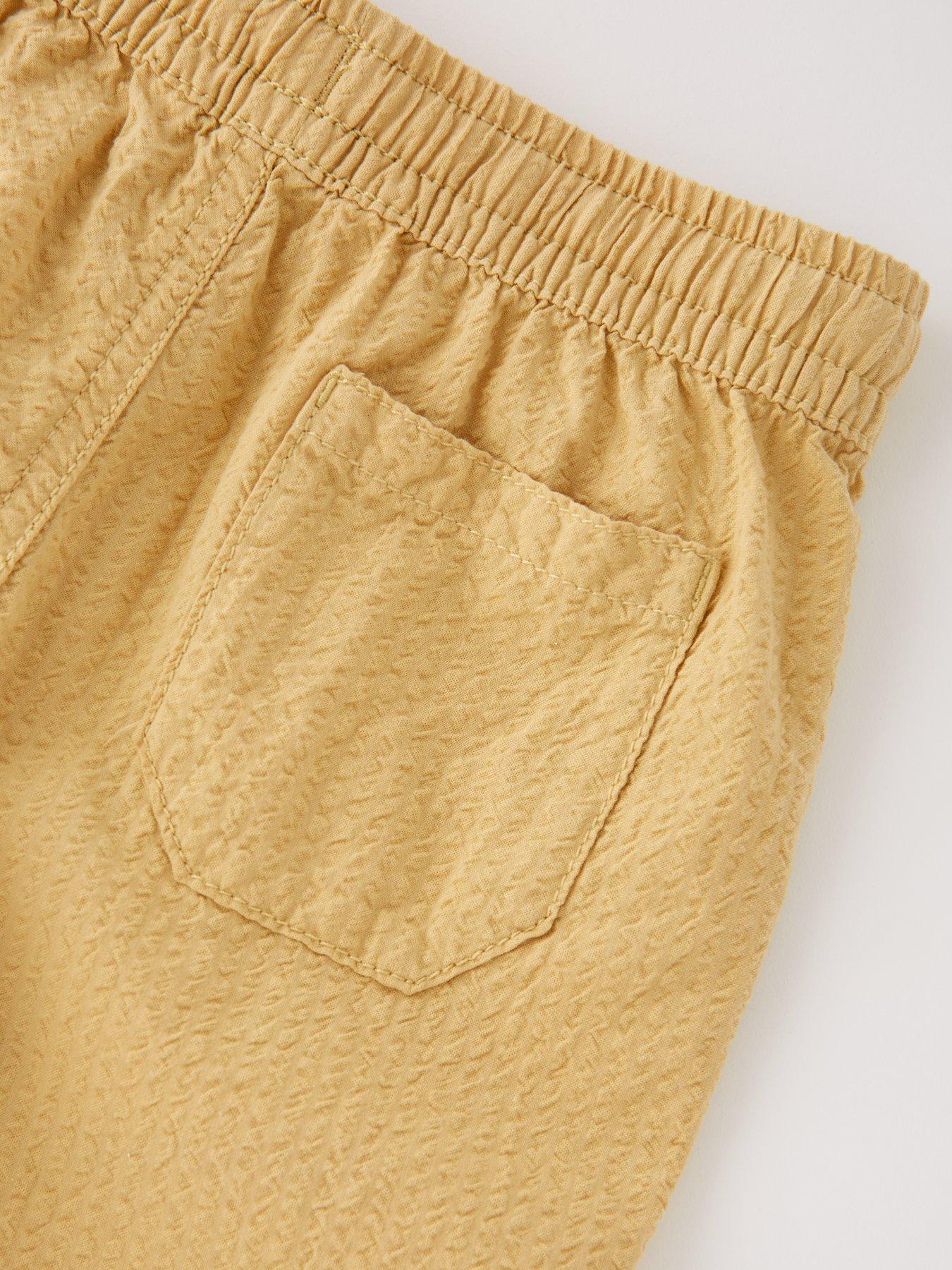 Image 5 of 5 of Mini V by Very Boys Seersucker Woven Short - Stone Beige