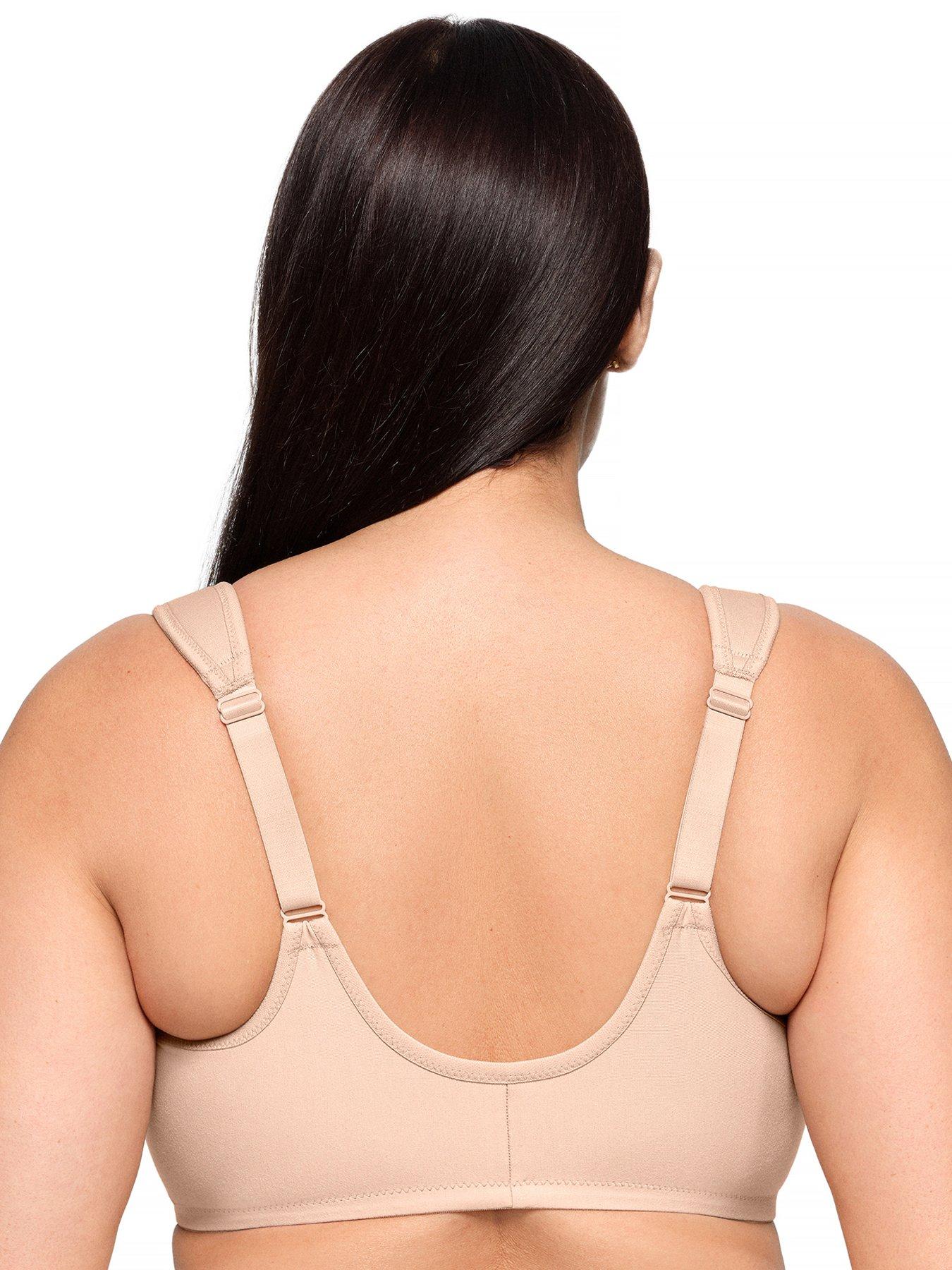 Image 2 of 5 of Glamorise 1241 Wonder Wire Front Closure Bra - Caf - Brown