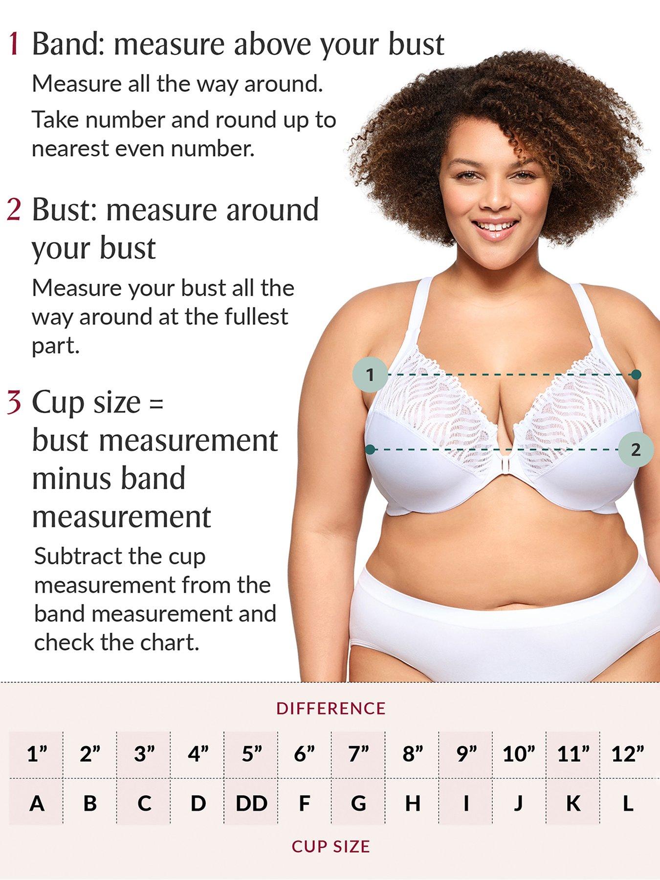 Image 5 of 5 of Glamorise 1241 Wonder Wire Front Closure Bra - Caf - Brown