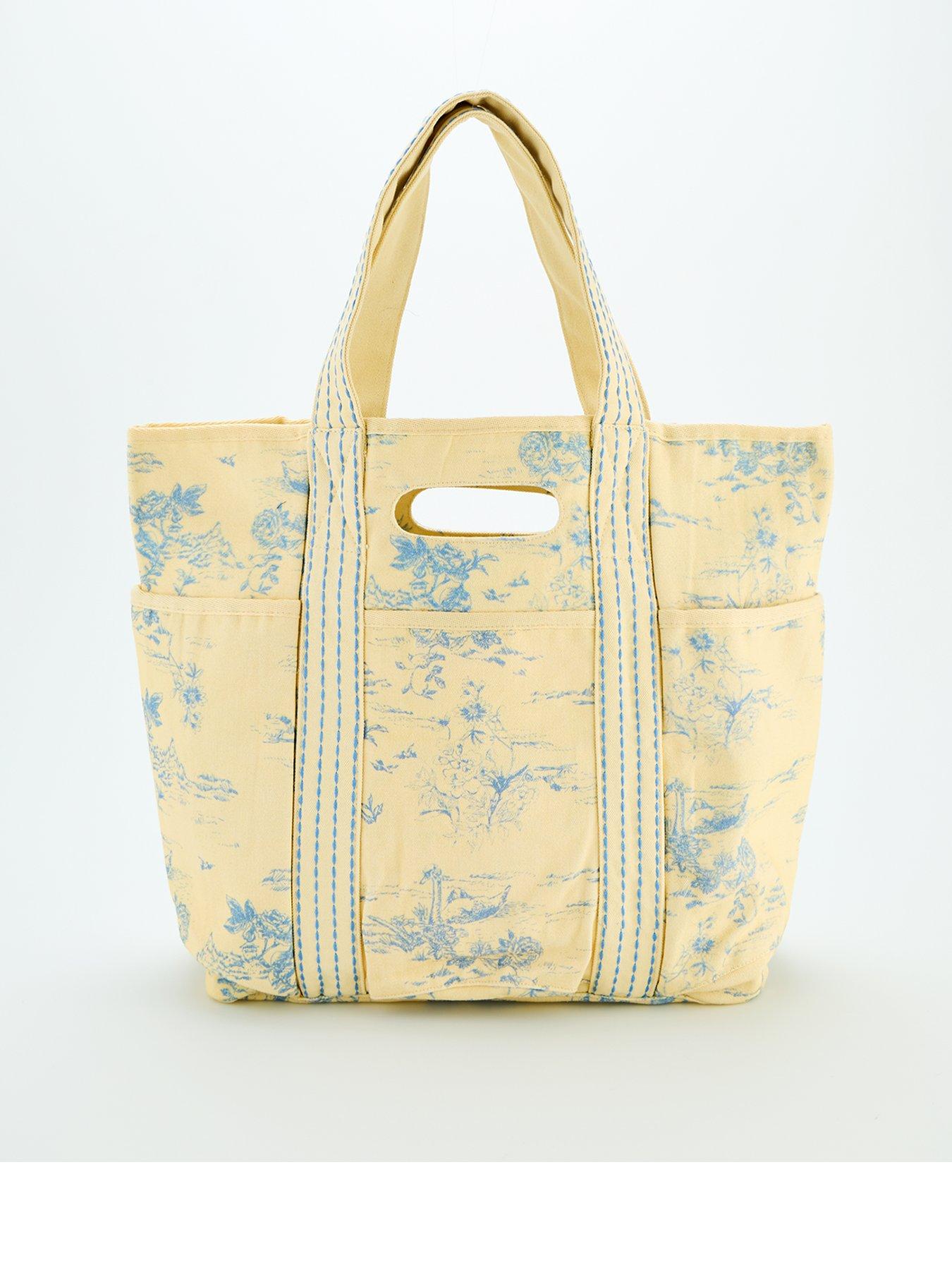 FREE PEOPLE Printed Caravan Tote Bag - Cream