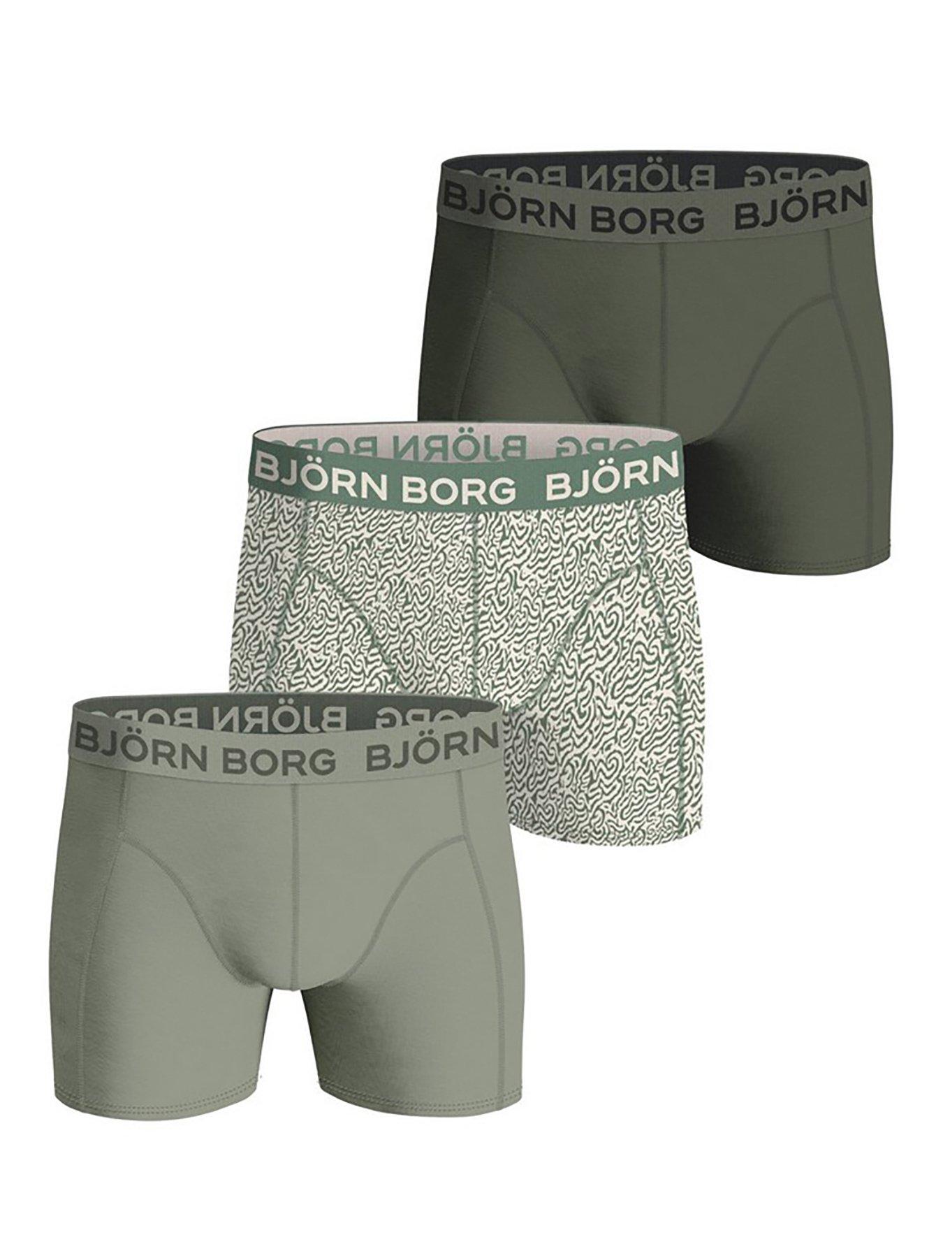 undefined Men's Training Cotton Stretch Boxer 3 Piece