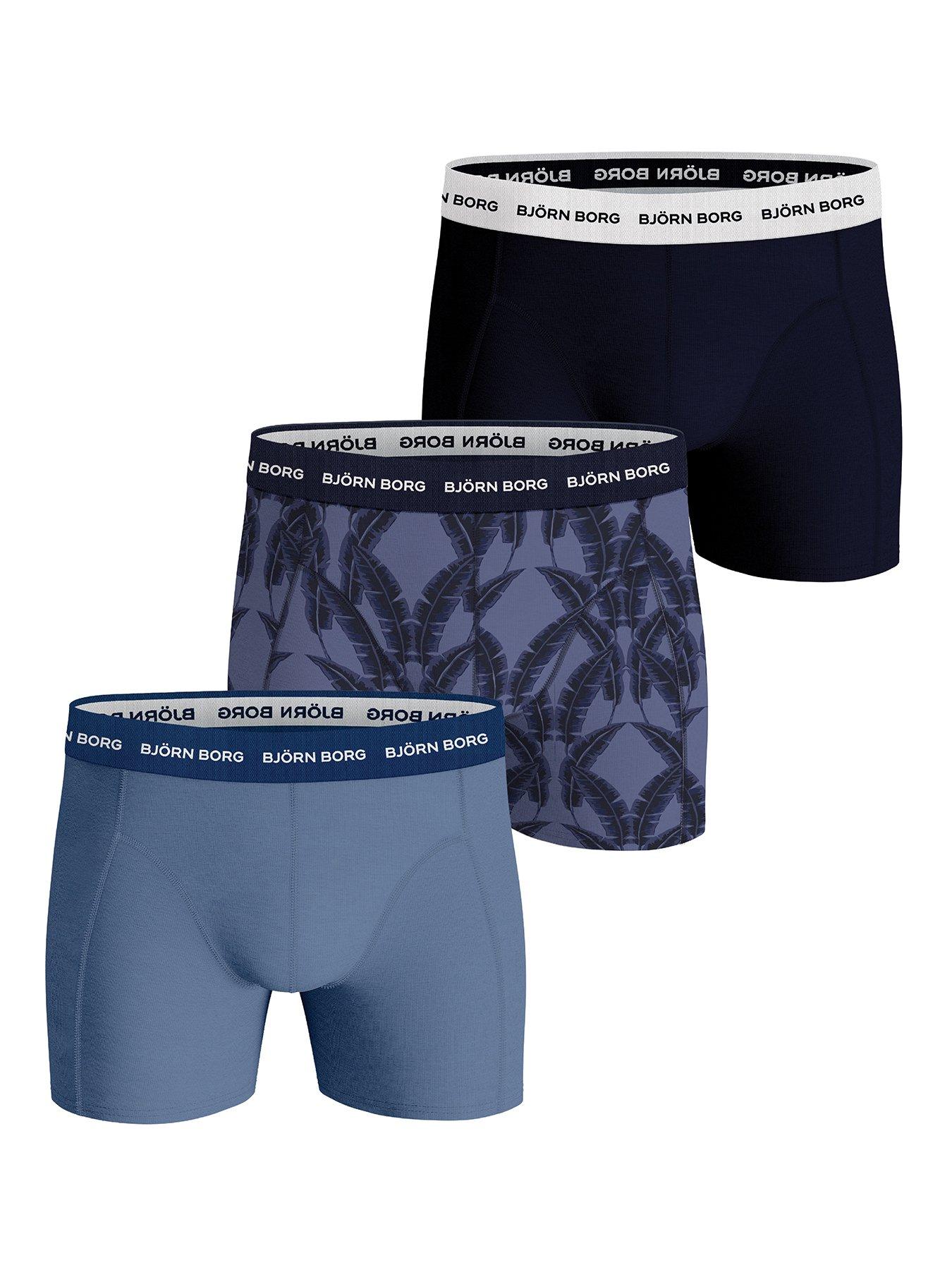 undefined Men's Training Cotton Stretch Boxer 3 Piece