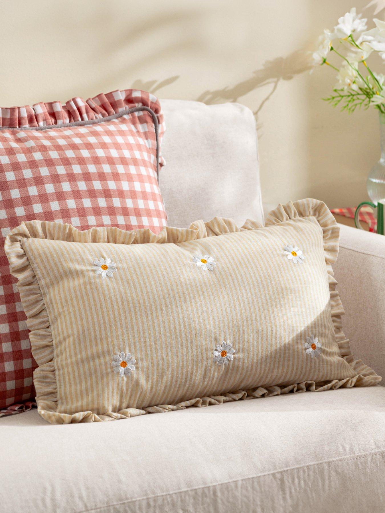 Product photograph of Furn Les Fruites Daisies Cushion Ndash 30 X 50 Cm from very.co.uk