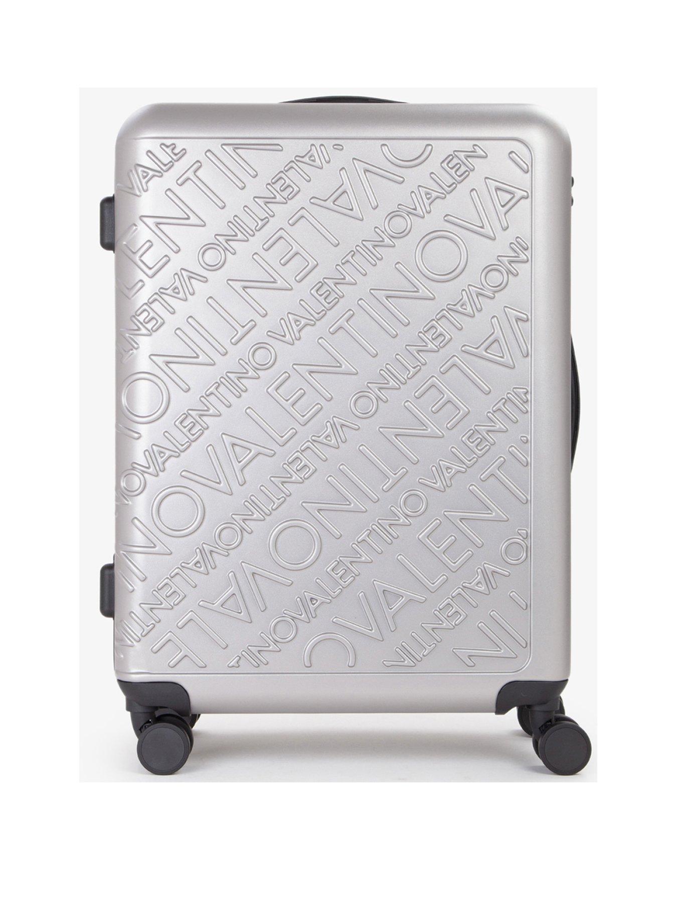 Valentino Mars Medium-Size Suitcase - Silver