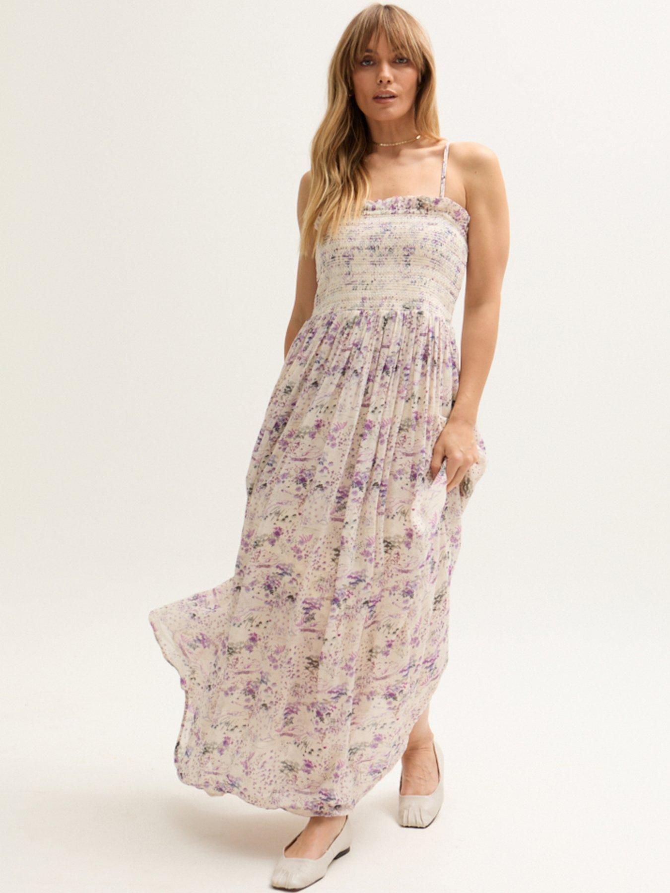 undefined Annie Wishing Well Mazi Dress - Beige