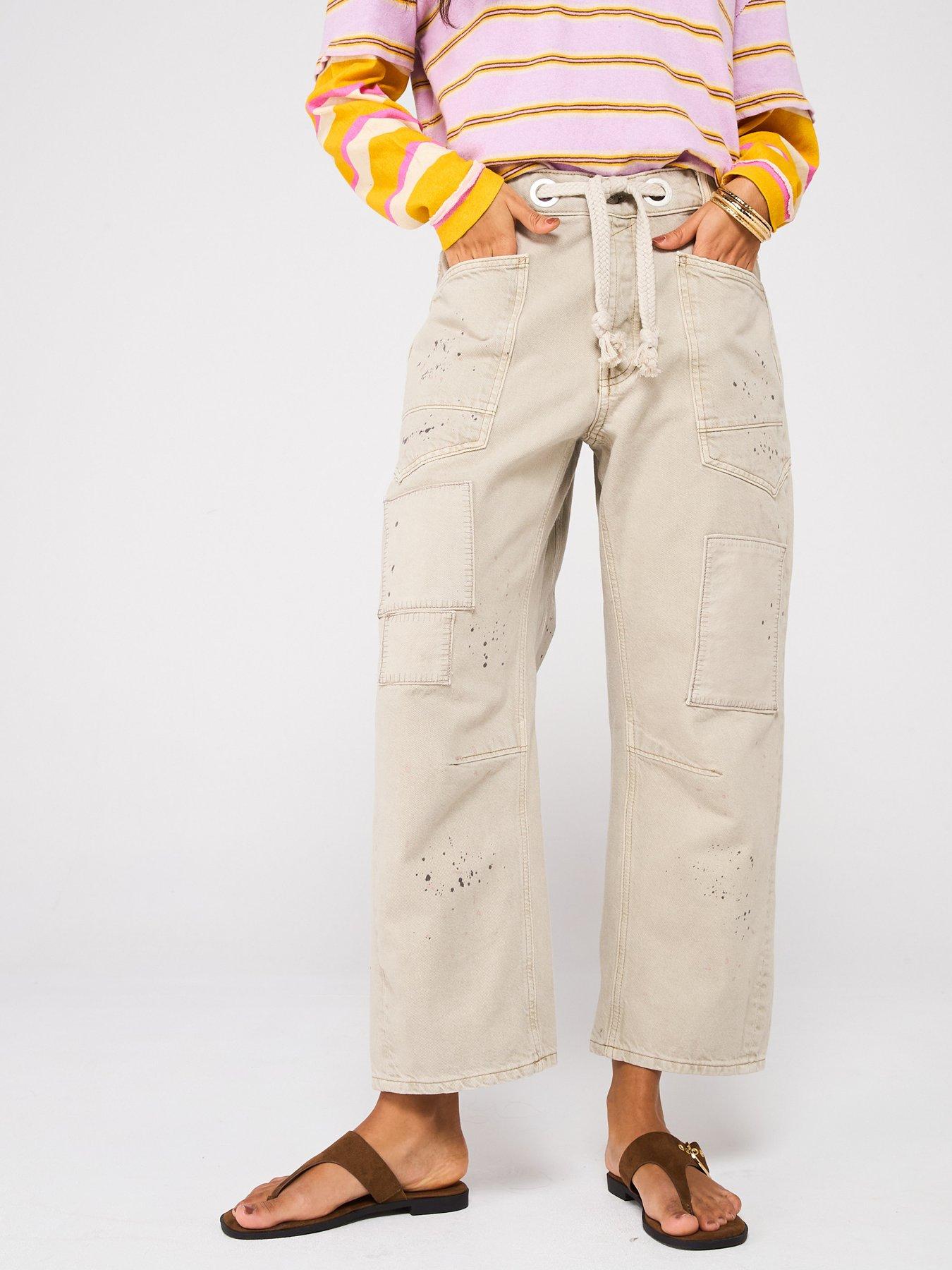 undefined Moxie Low Slung Pull On Trousers - Jetty