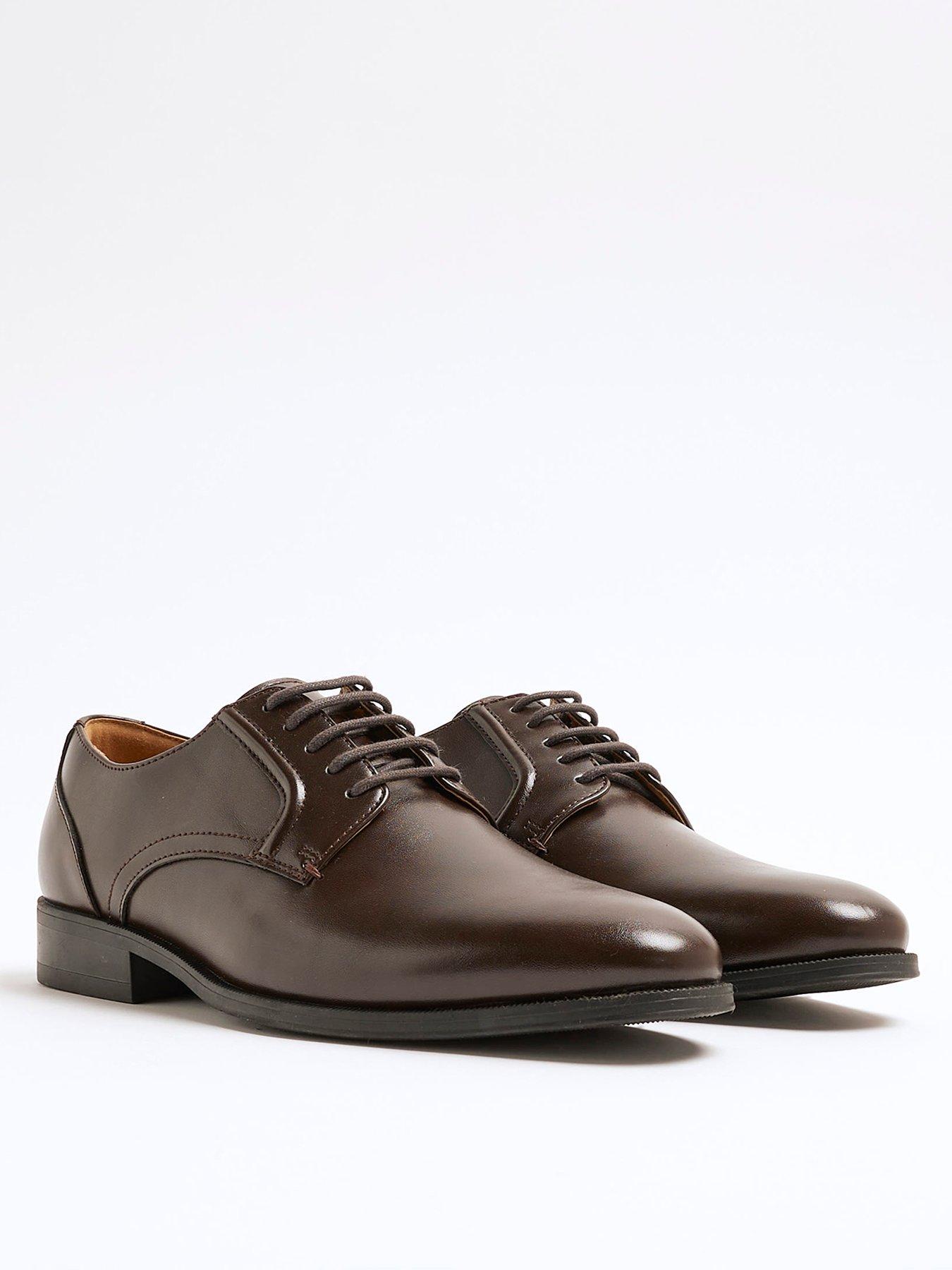 Chaussures En Cuir Marron River Island - Taille UK 5 Femme, Occasion