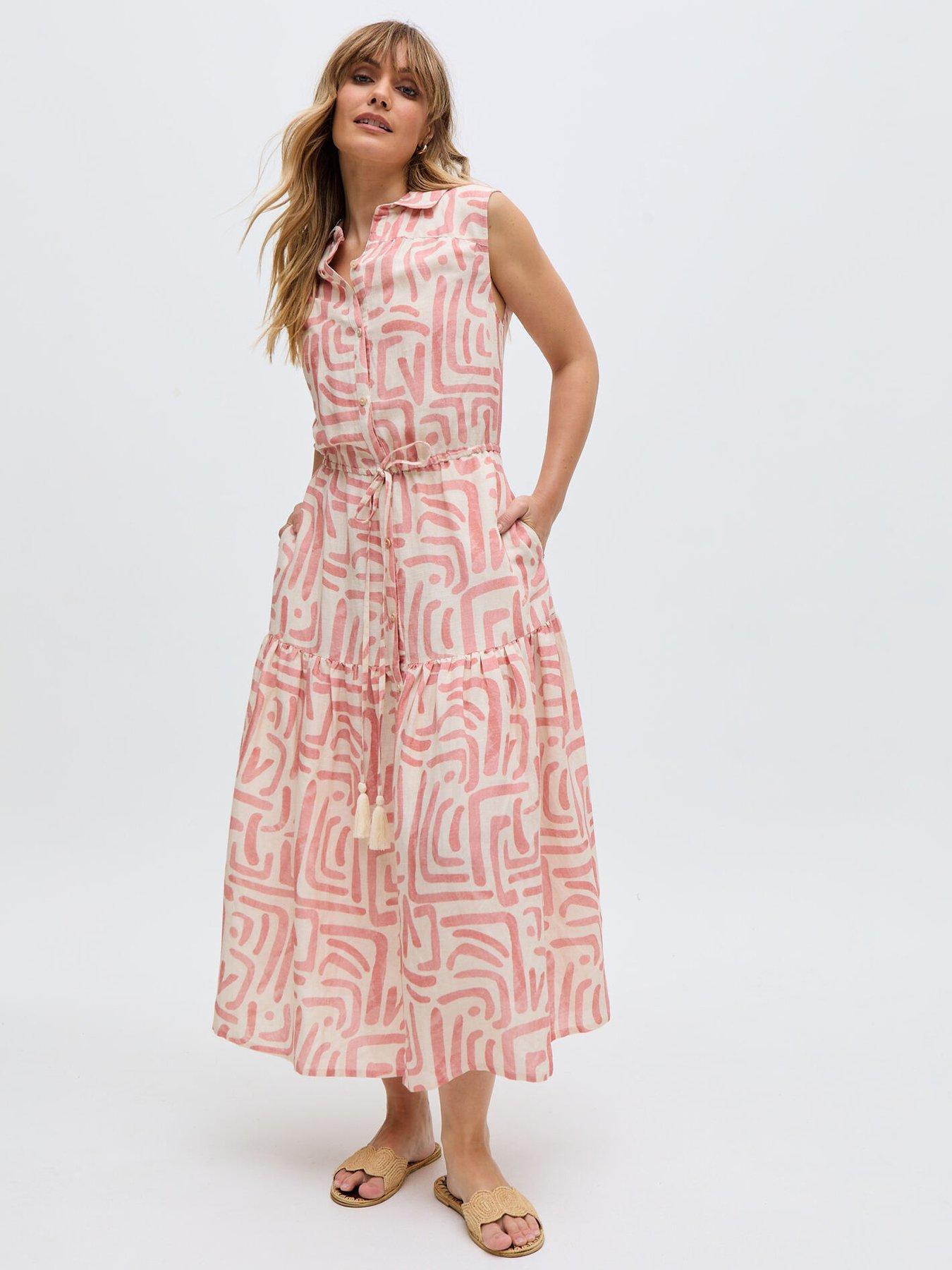 undefined Holly Tiered Warhol Print Maxi Dress - Multi