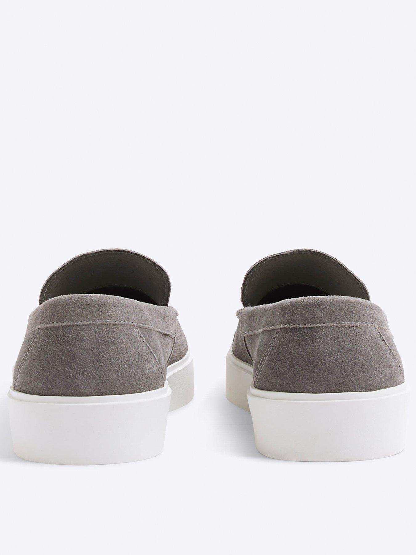 Image 3 of 6 of River Island Wedge Cupsole Loafer - Grey