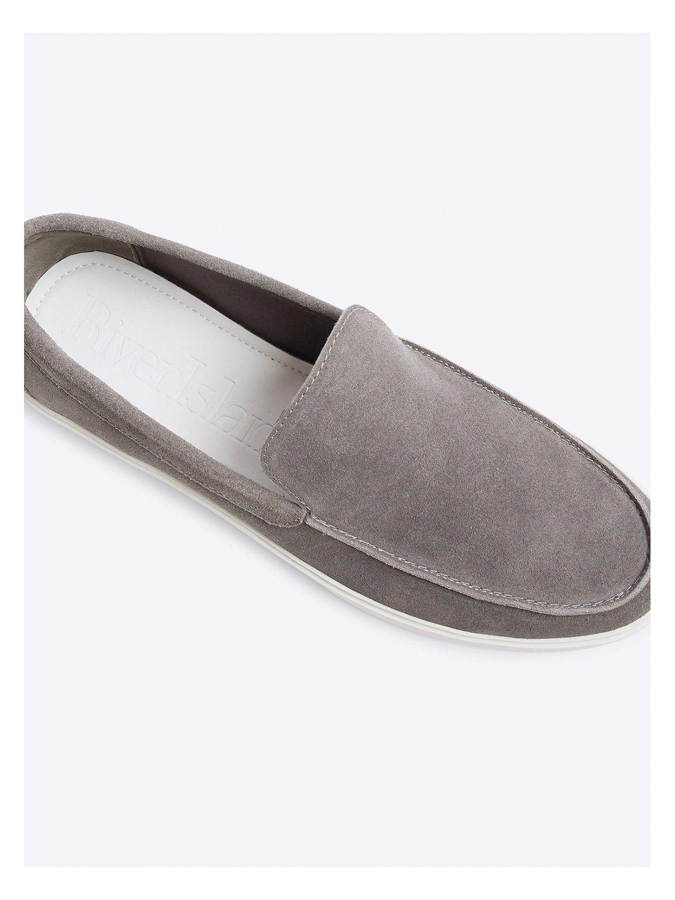 Image 5 of 6 of River Island Wedge Cupsole Loafer - Grey