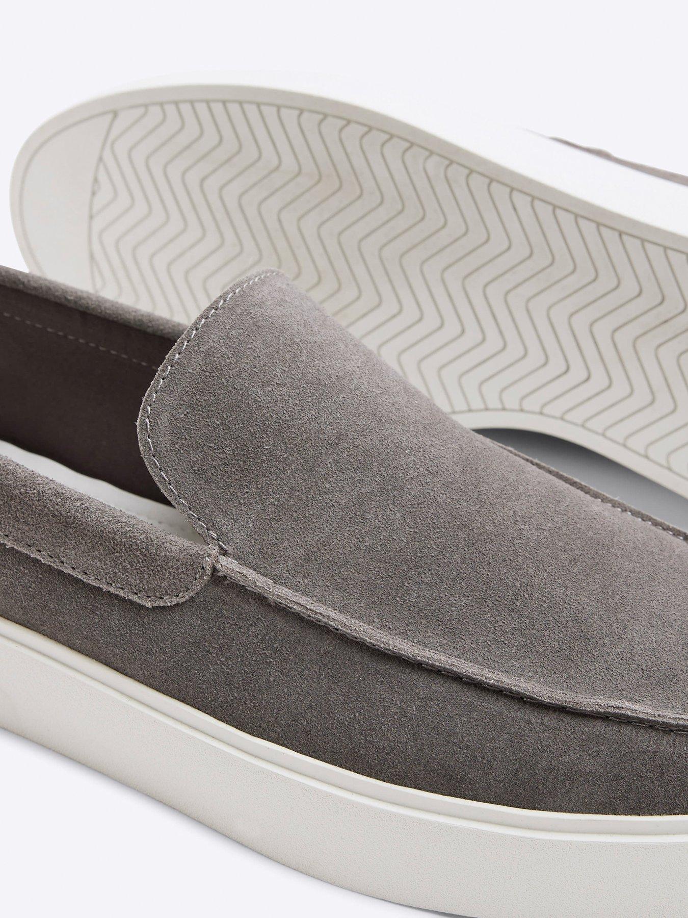 Image 6 of 6 of River Island Wedge Cupsole Loafer - Grey
