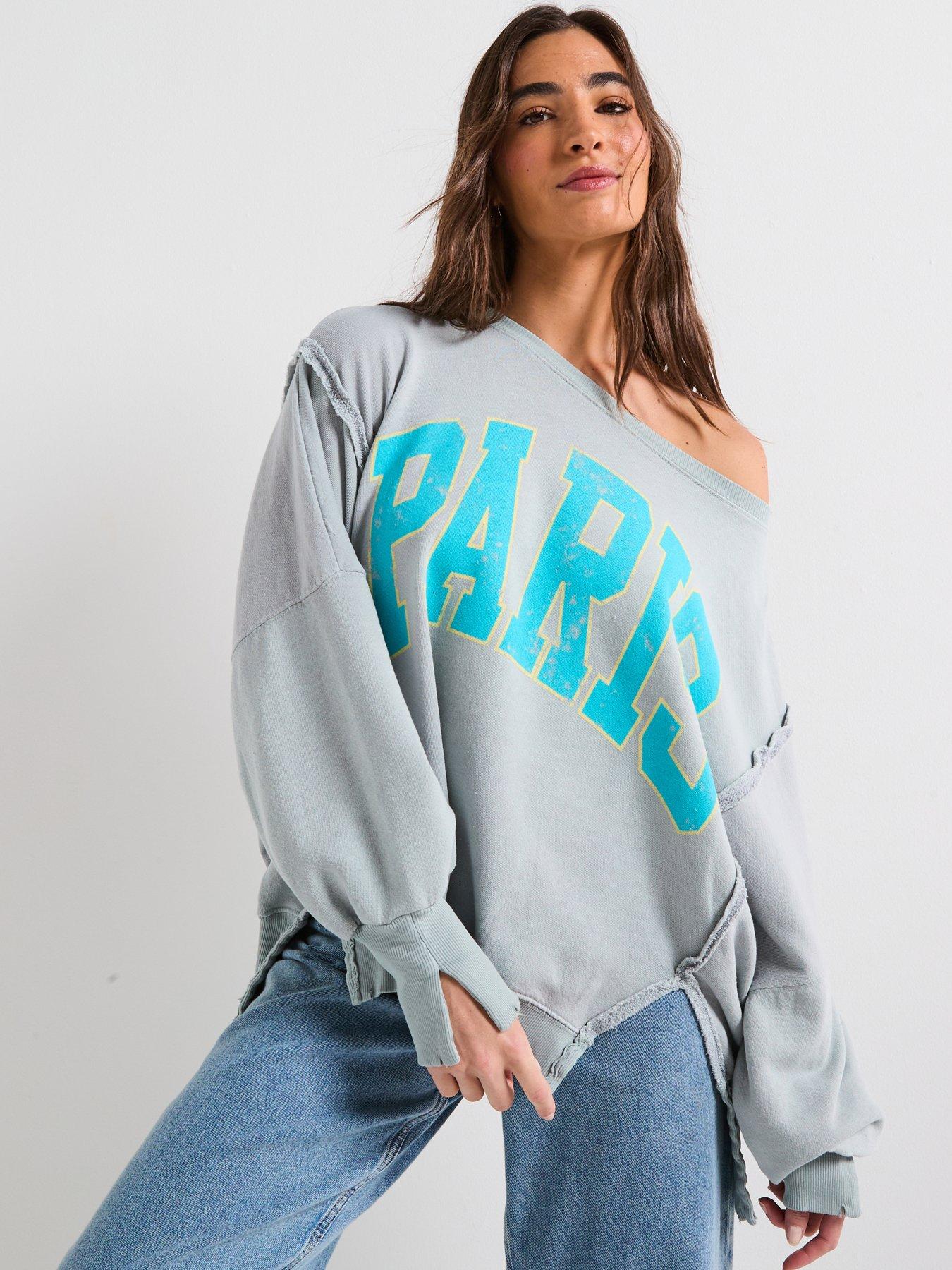undefined Graphic Camden Paris Sweatshirt - Light Grey