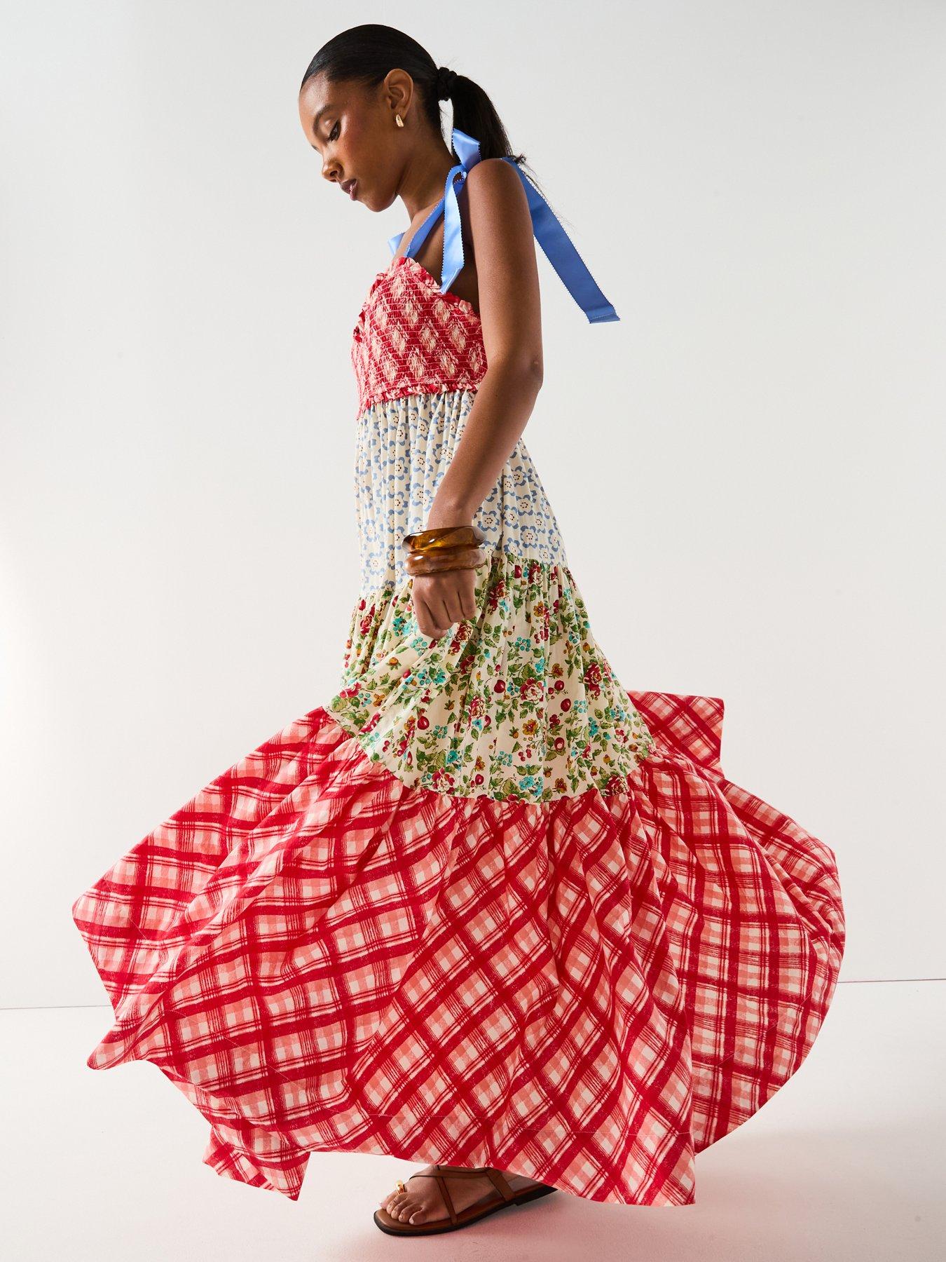 FREE PEOPLE Bluebell Tiered Maxi Dress - Multi
