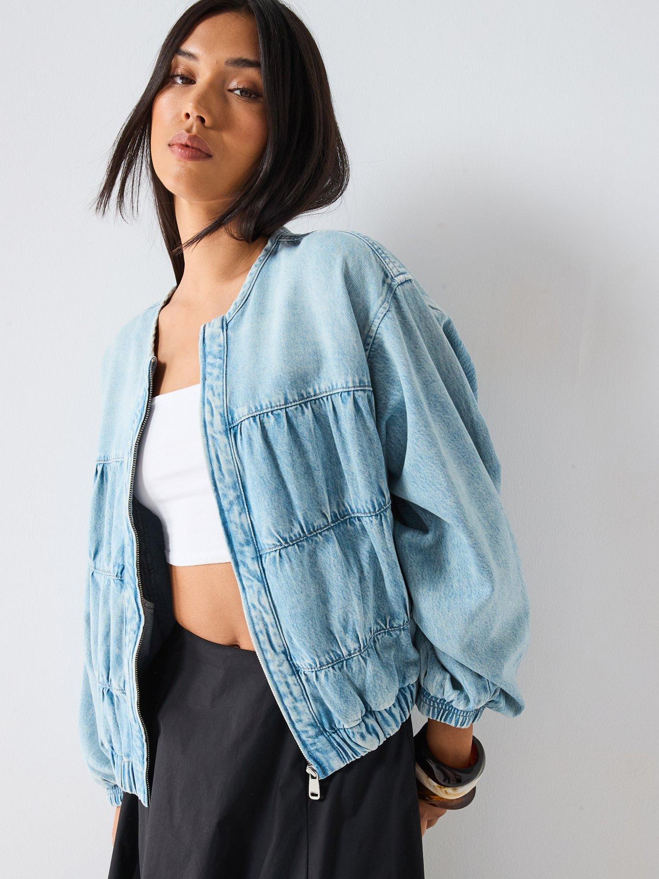 undefined Layla Denim Jacket - Blue