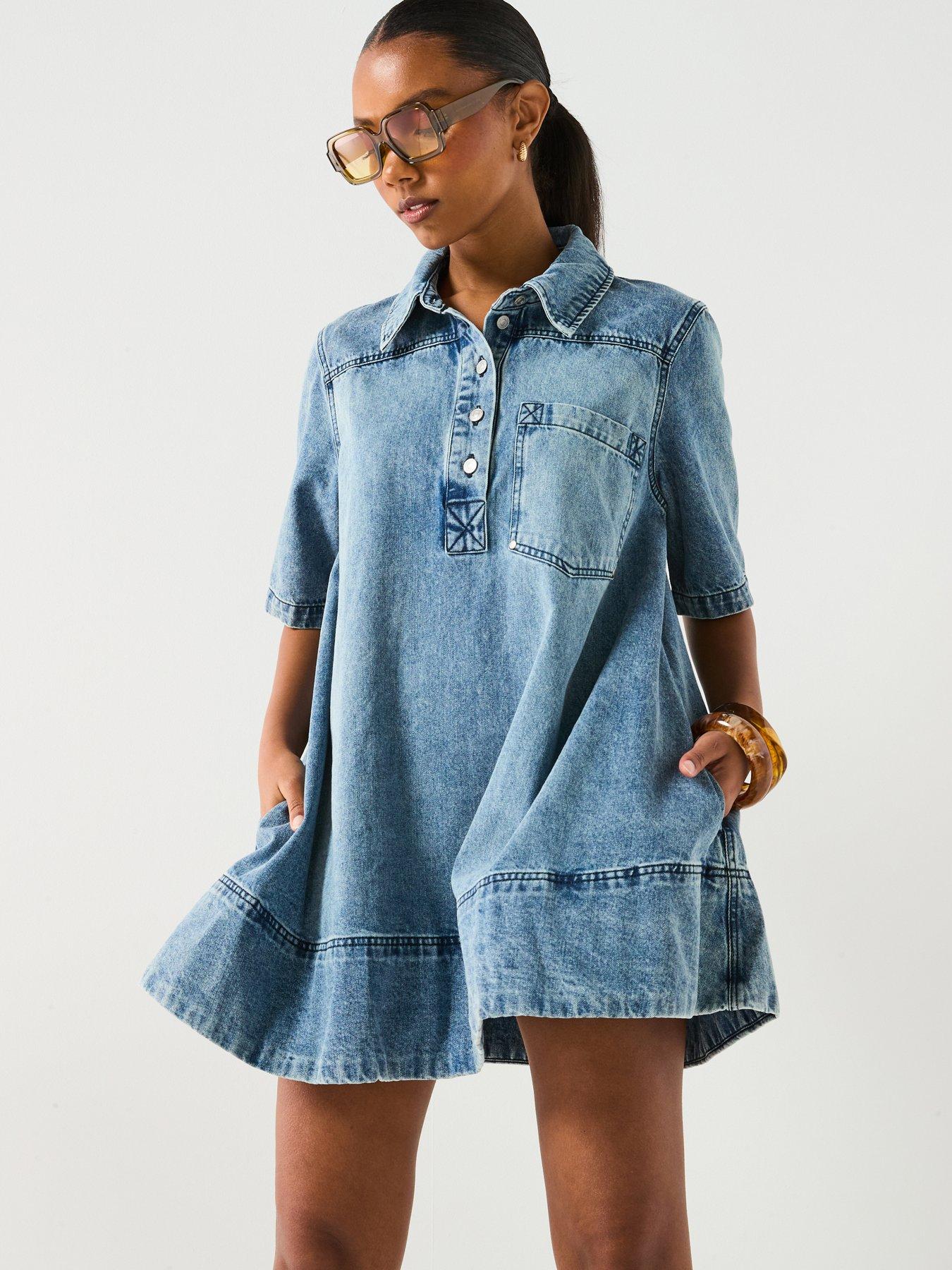 undefined Remino Denim Mini Dress
