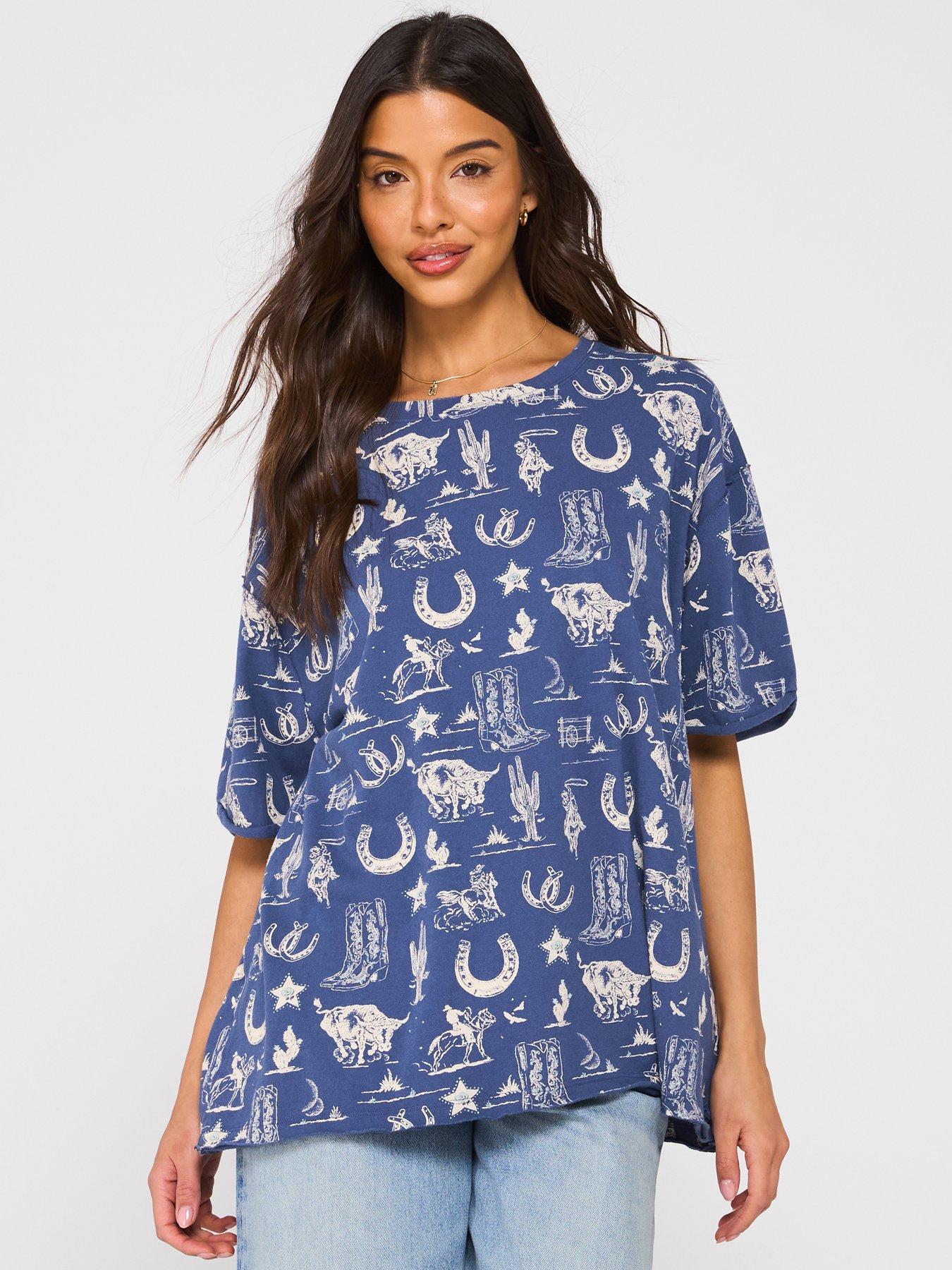 undefined Painted Floral Tee