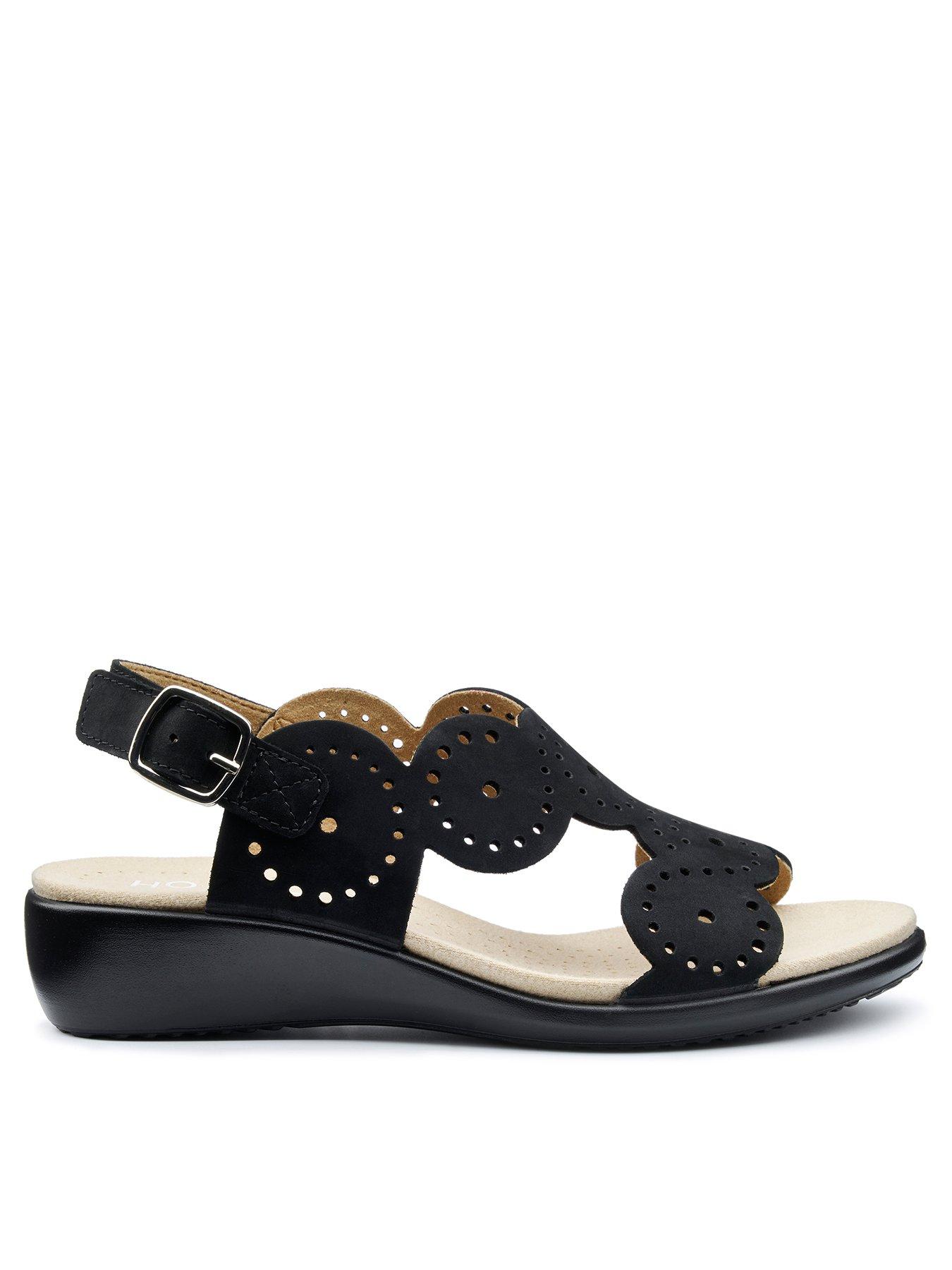undefined Diana Wide Fit Wedge Sandal - Black