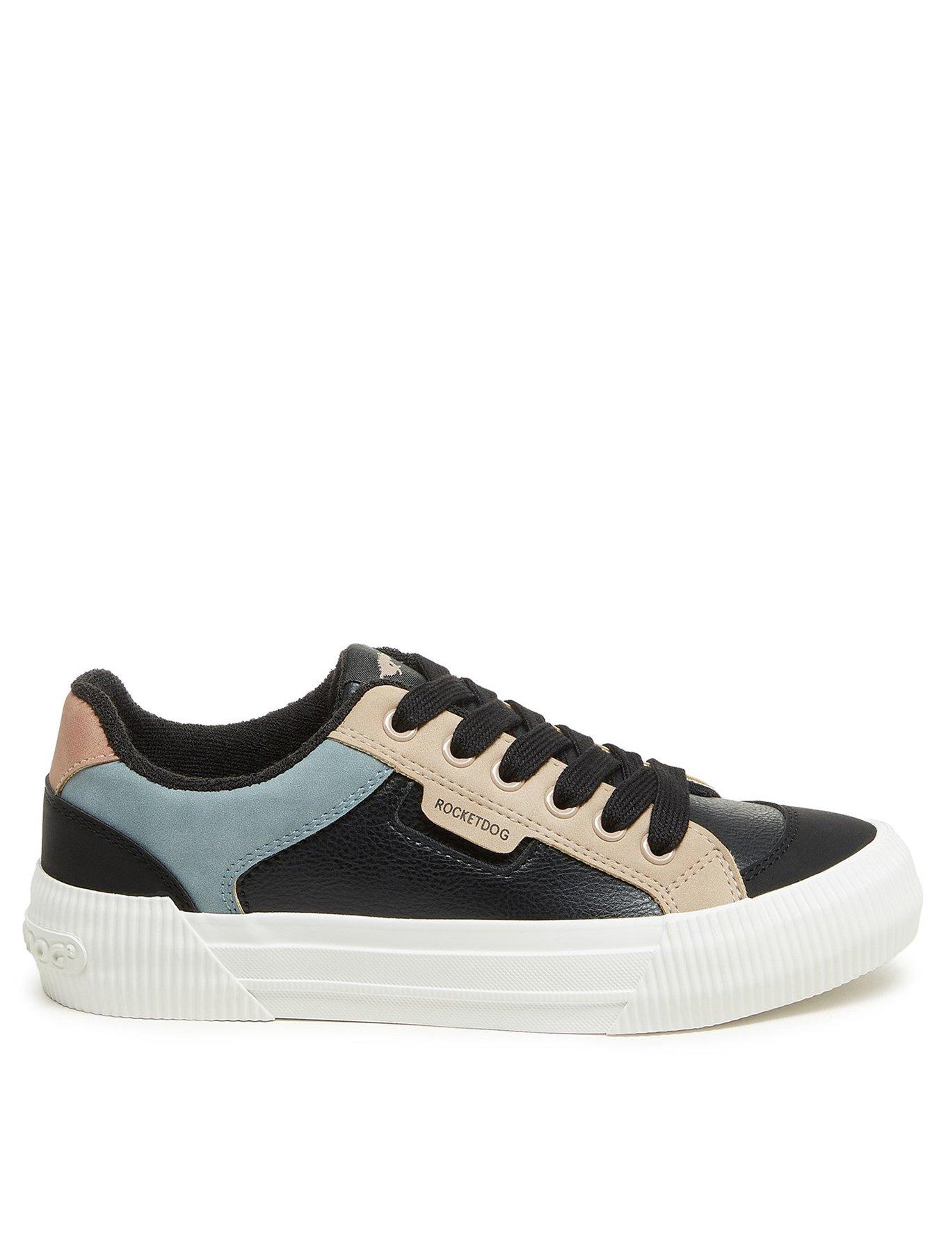 Rocket Dog Cheery Blocked Pu Trainer - Black