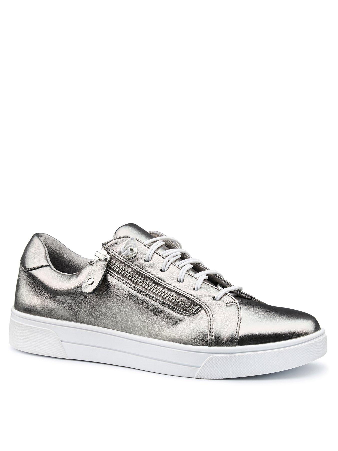 Image 2 of 4 of Hotter Leonie Metallic Trainer - Silver
