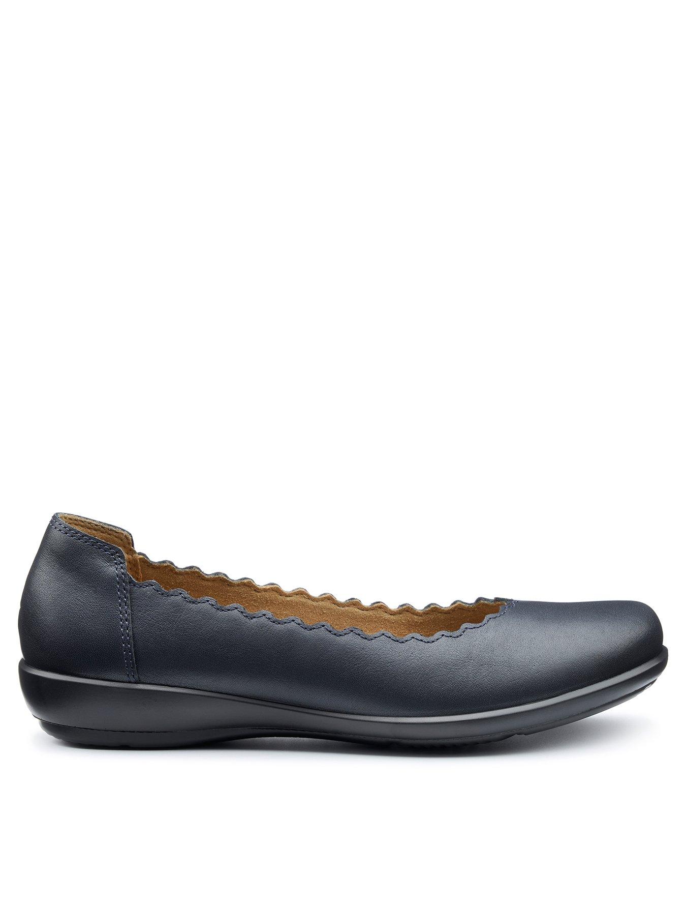 Image 1 of 5 of Hotter Eider Wide Fit Ballerina Shoe - Blue