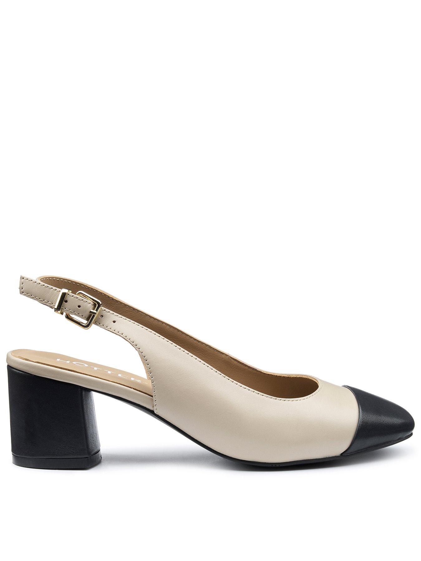 undefined Shimmy Wide Fit Heeled Shoe - Black