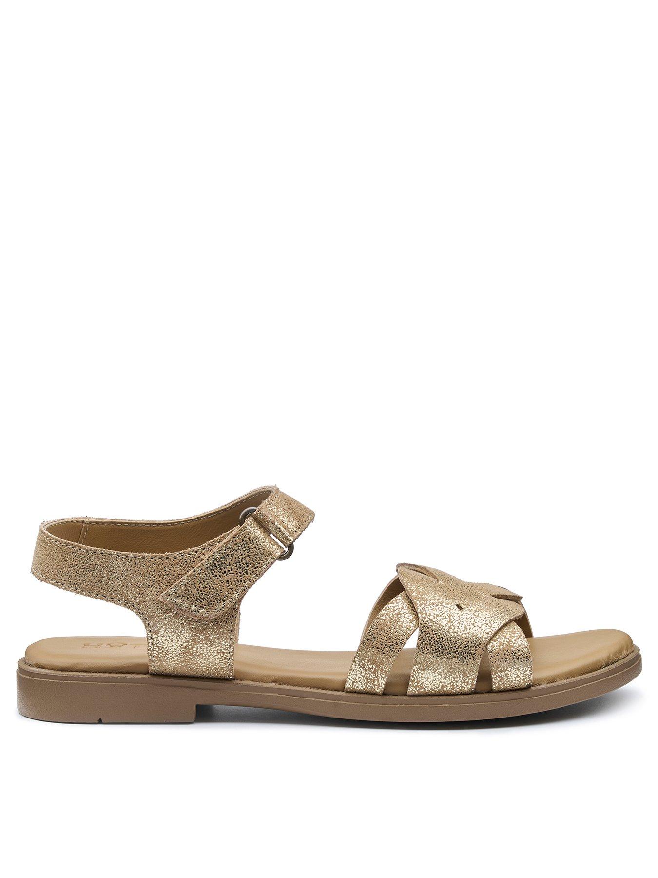 undefined Aurora Wide Fit Sandal - Gold