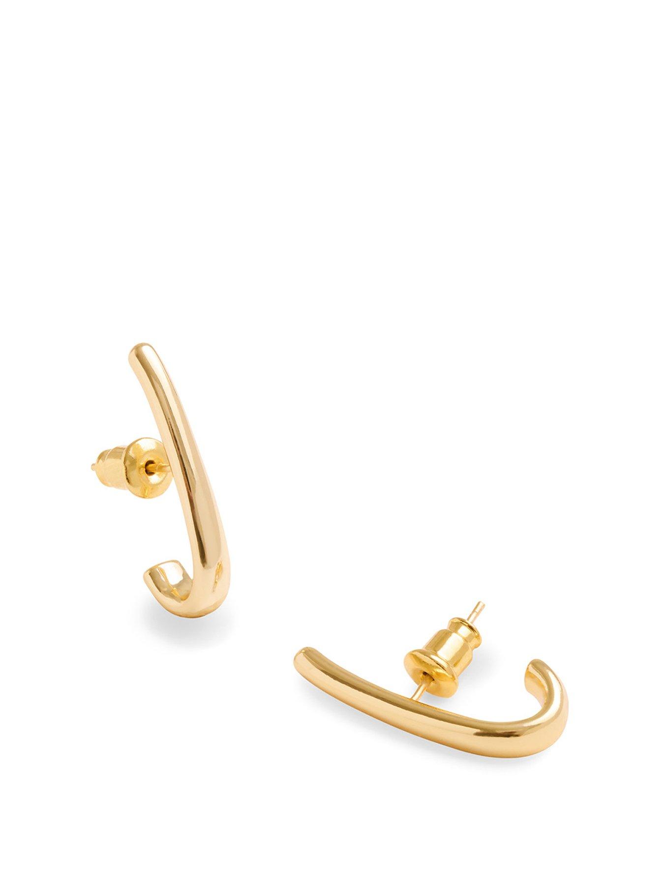 undefined Inner Ear Waterproof Gold Stud Earrings