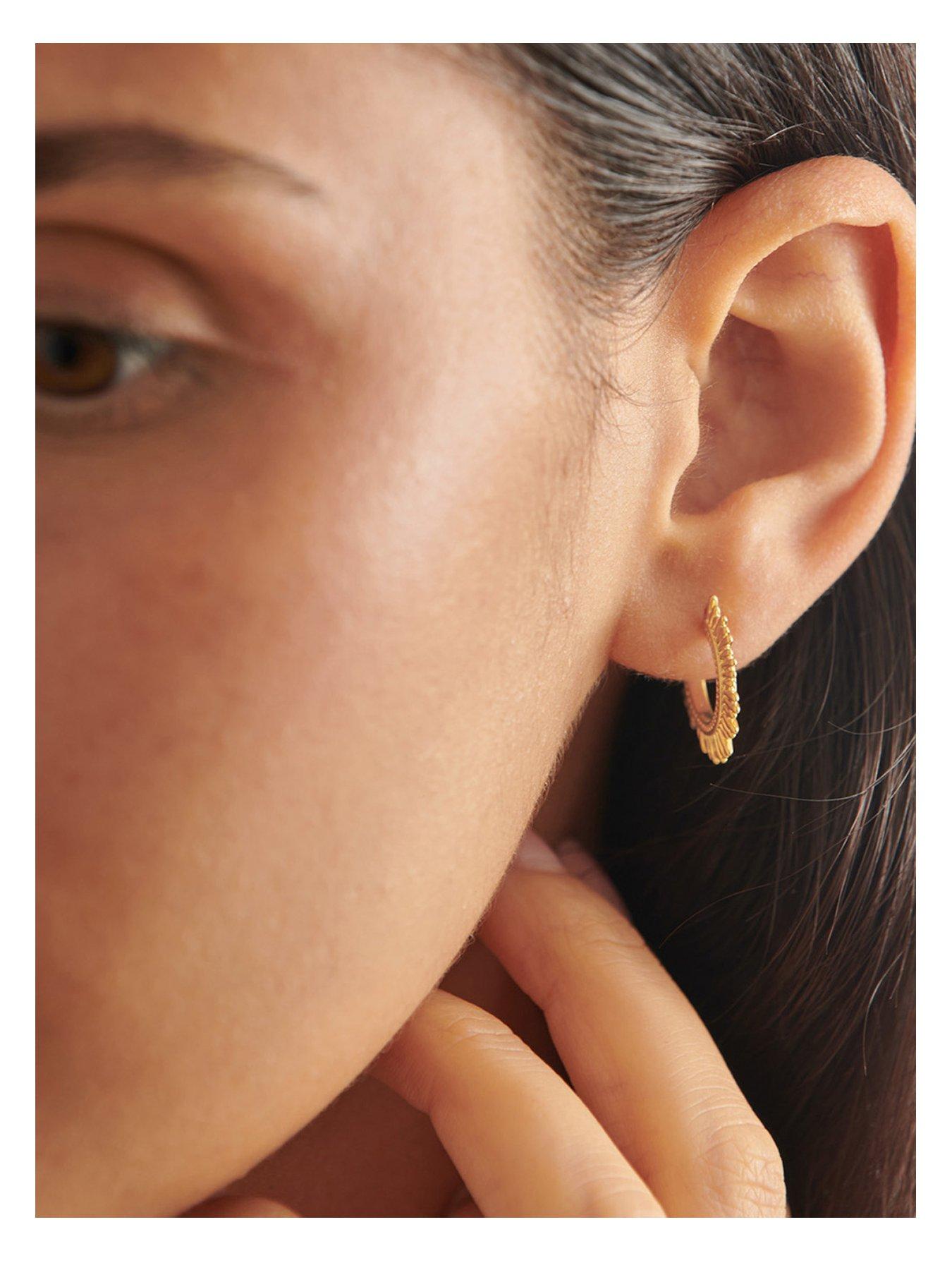undefined You Shine Waterproof Gold Hoop Earrings