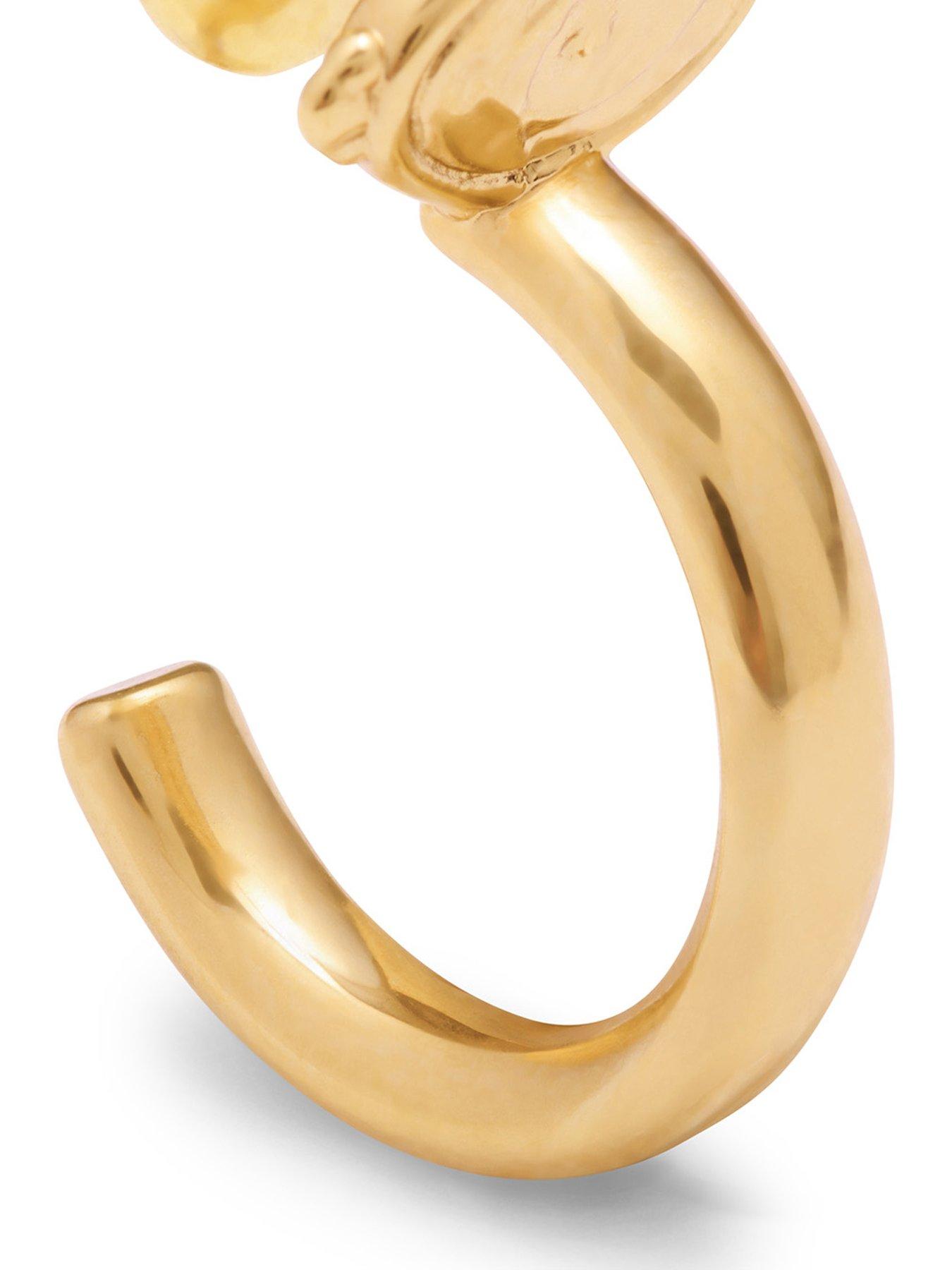 Image 4 of 5 of Katie Loxton Protection Waterproof Gold Hoop Earrings