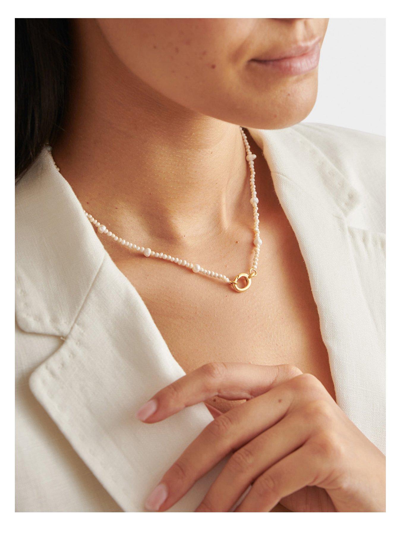 Image 1 of 5 of Katie Loxton Pearl Glow Waterproof Gold Choker