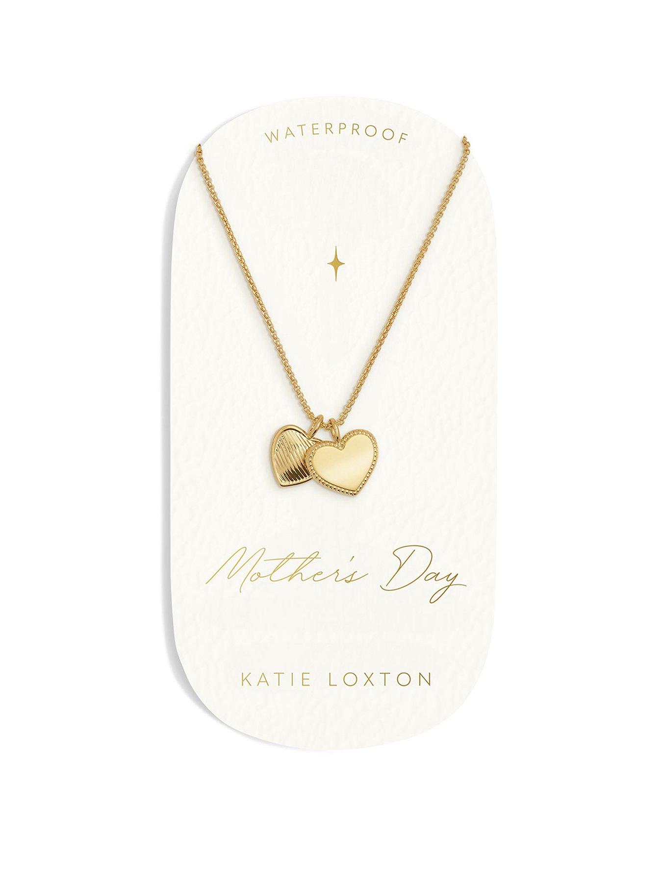 Image of Katie Loxton Mothers Day Waterproof Gold Charm Necklace