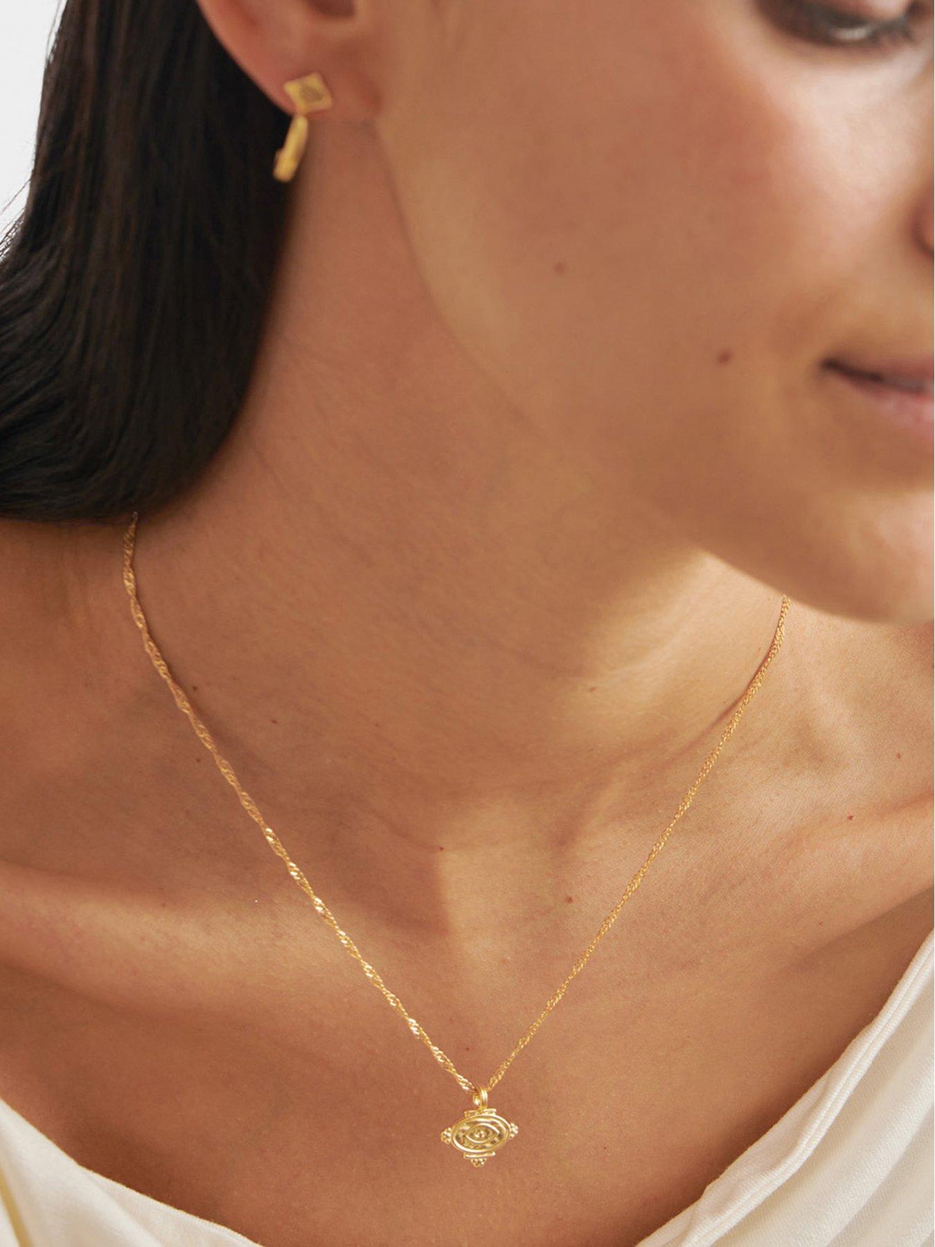 Image 1 of 5 of Katie Loxton Protection Waterproof Gold Charm Necklace