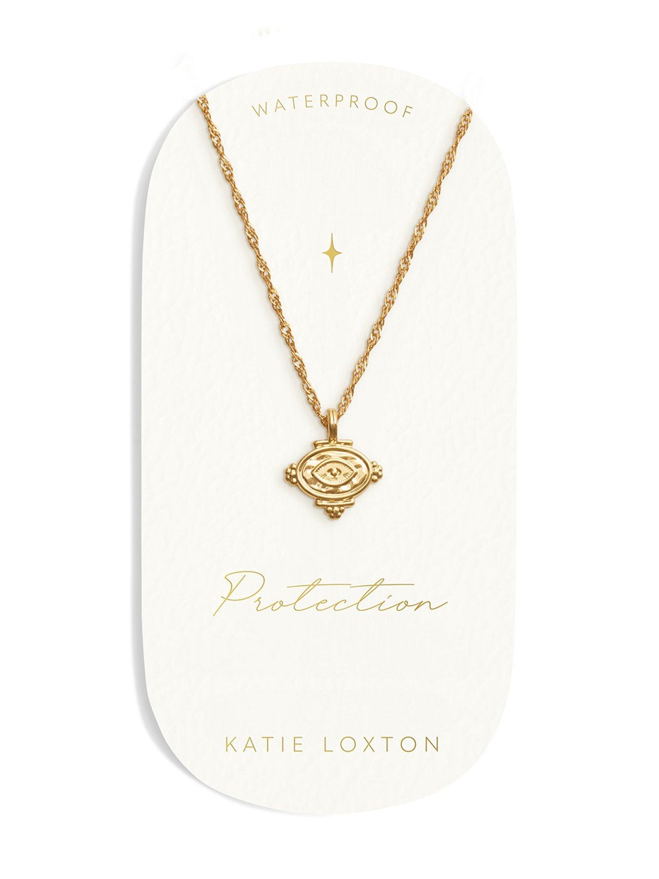 Image 2 of 5 of Katie Loxton Protection Waterproof Gold Charm Necklace
