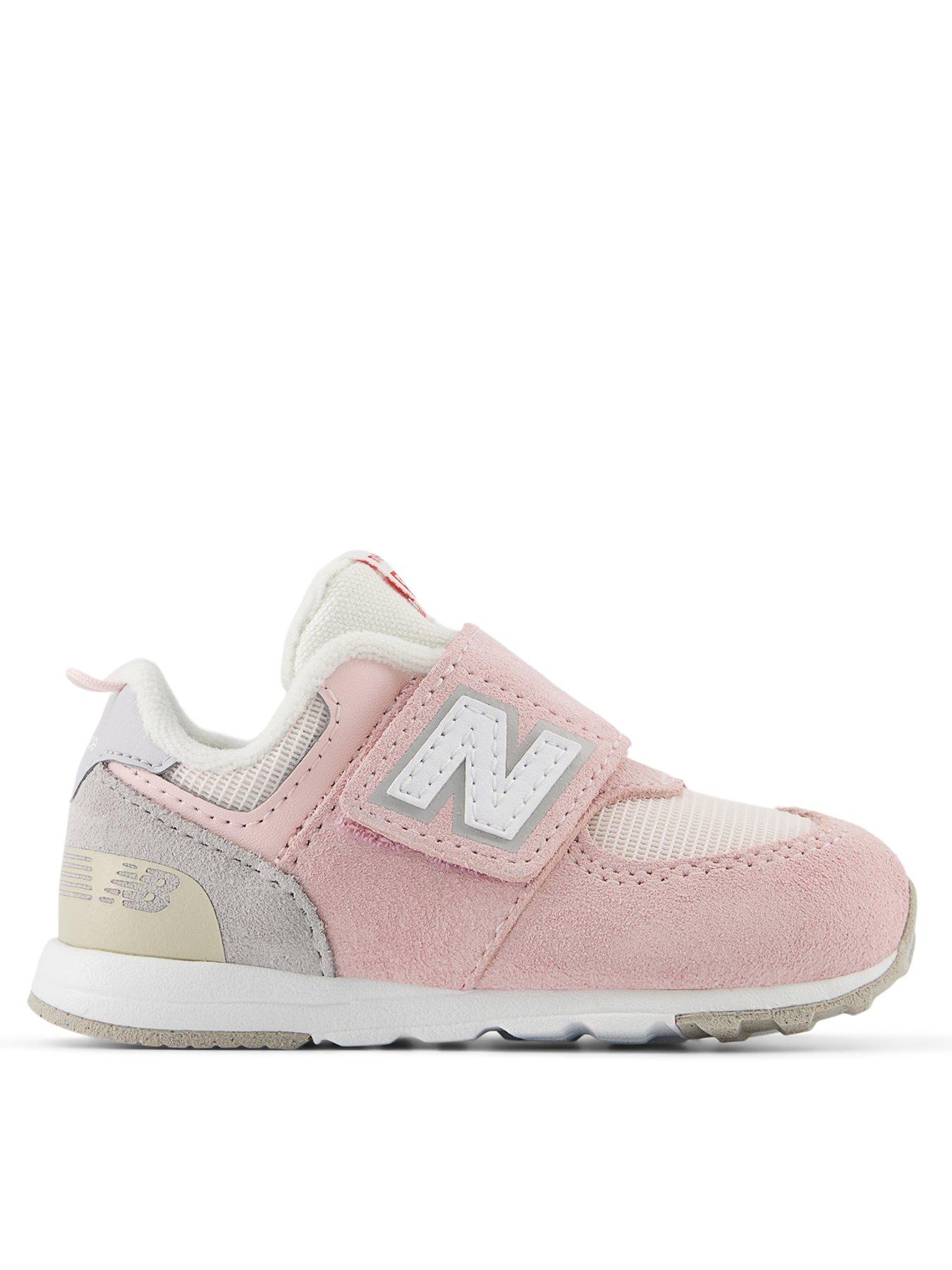 undefined Infant 574 Velcro Trainers - Pink