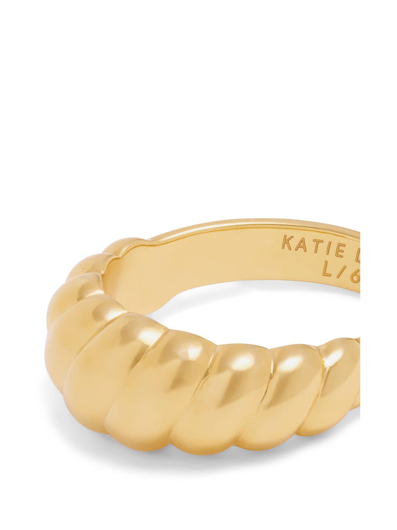 Image 3 of 4 of Katie Loxton Harper Twist Waterproof Gold Ring