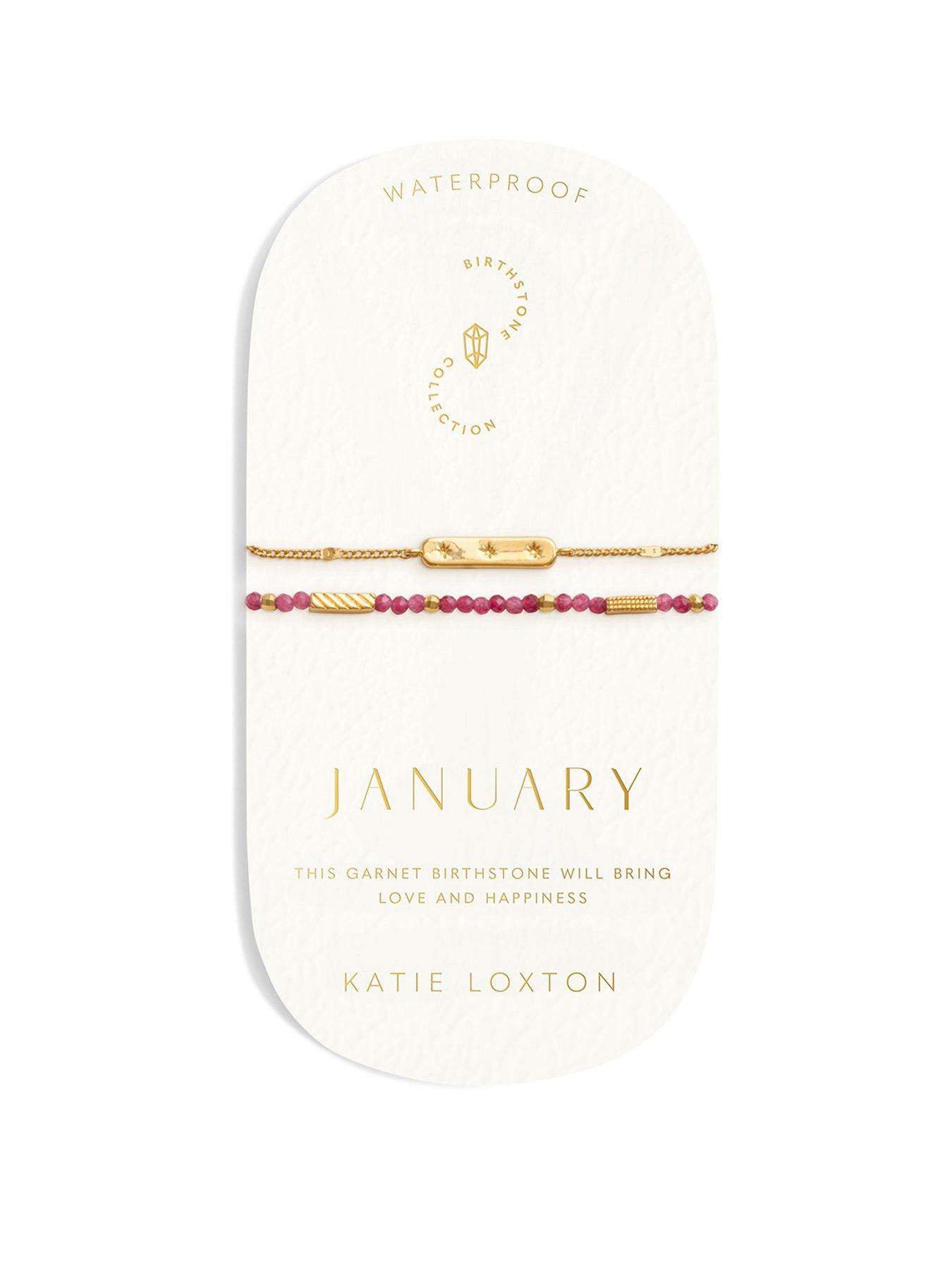 Katie Loxton Birthstone Waterproof Gold Bracelet