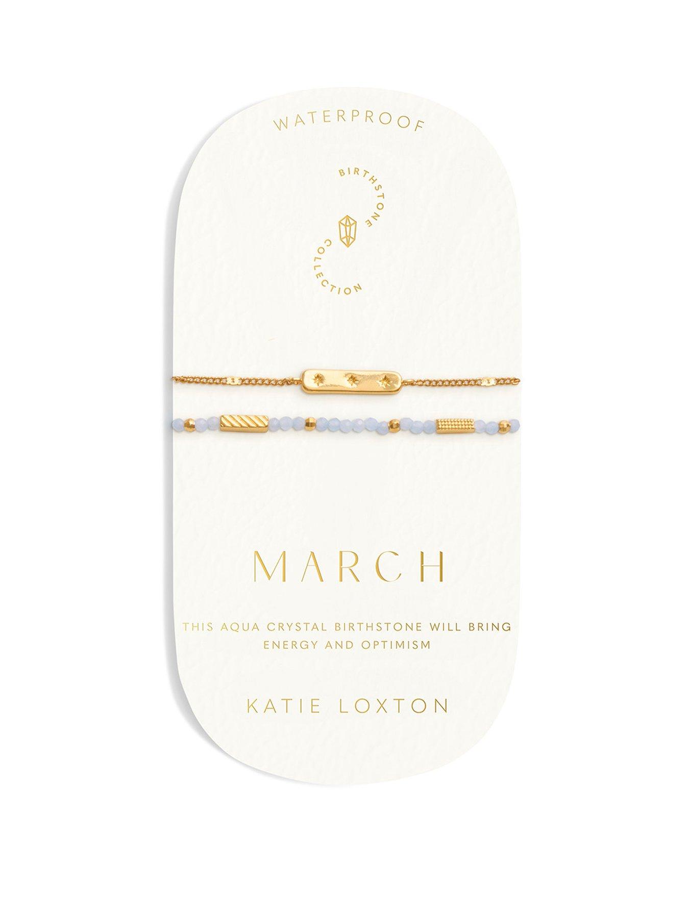 Katie Loxton Birthstone Waterproof Gold Bracelet