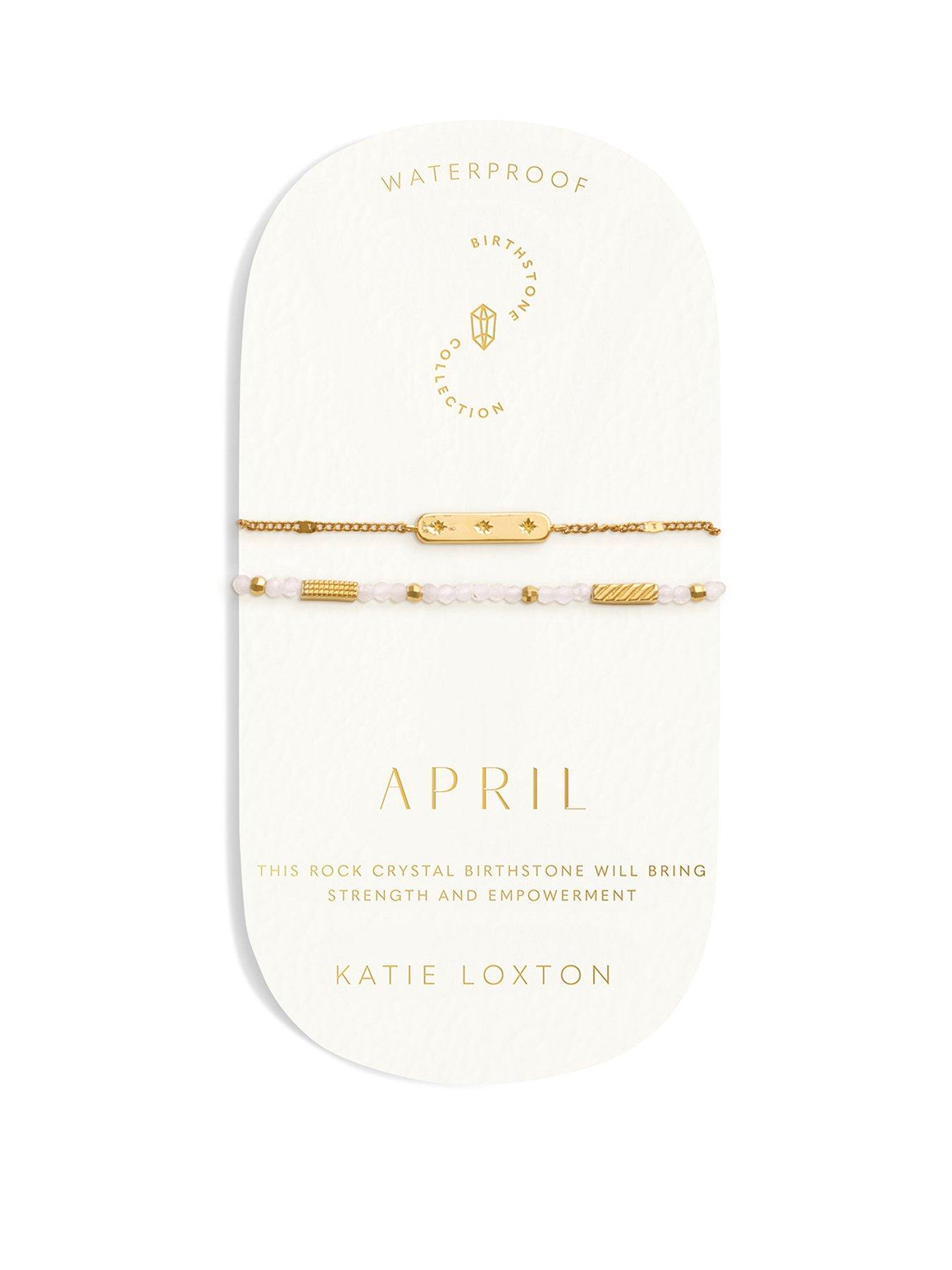 Katie Loxton Birthstone Waterproof Gold Bracelet