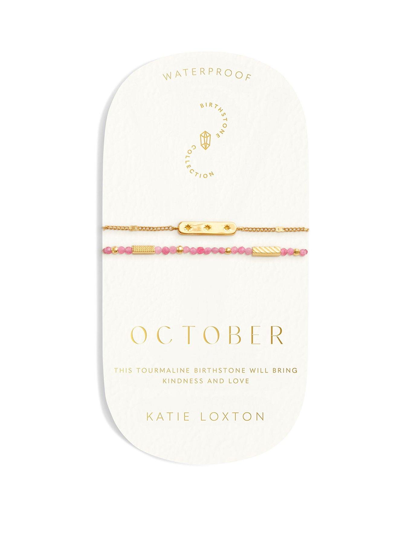 Katie Loxton Birthstone Waterproof Gold Bracelet